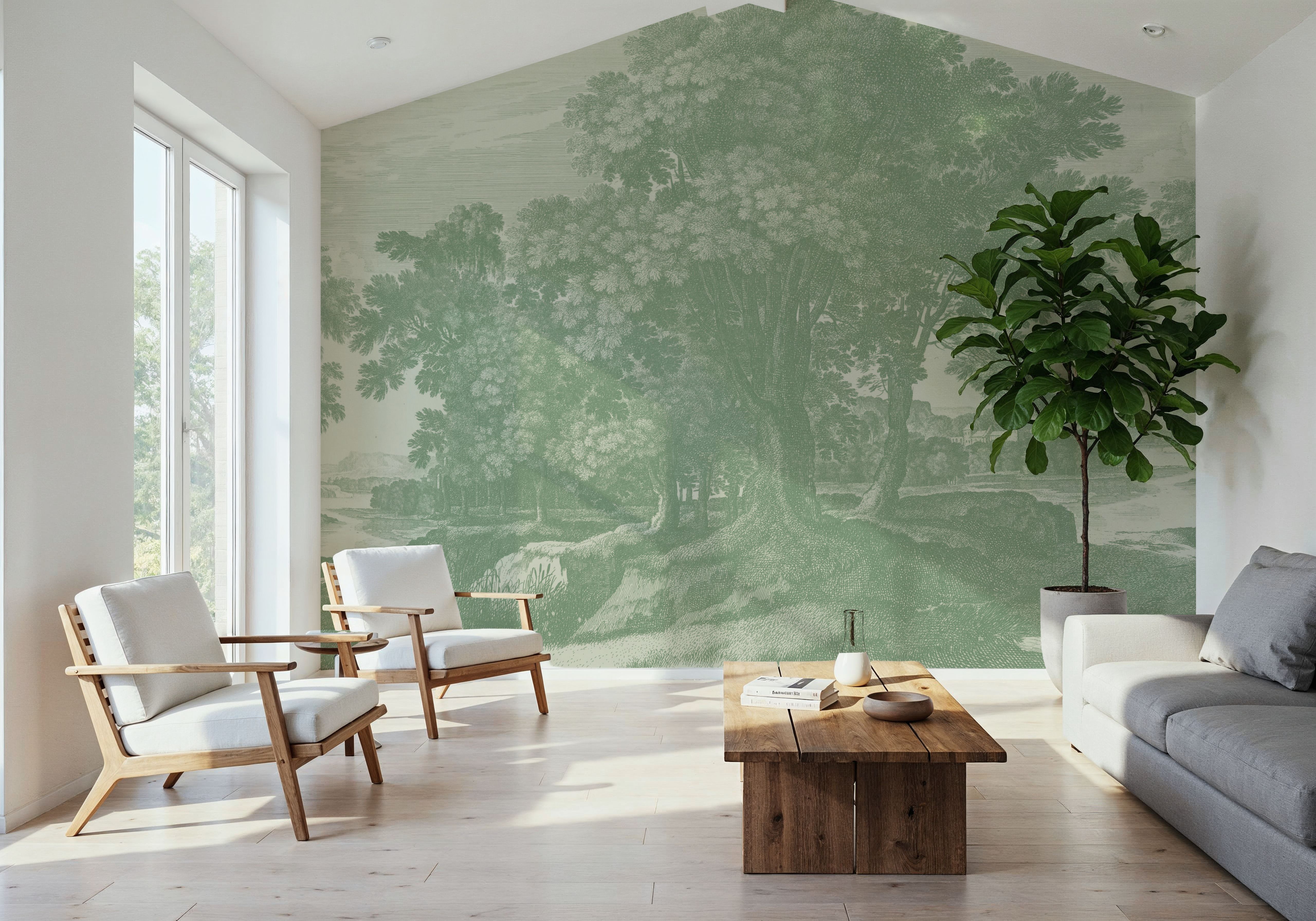 Dream Away Green, Wallpaper