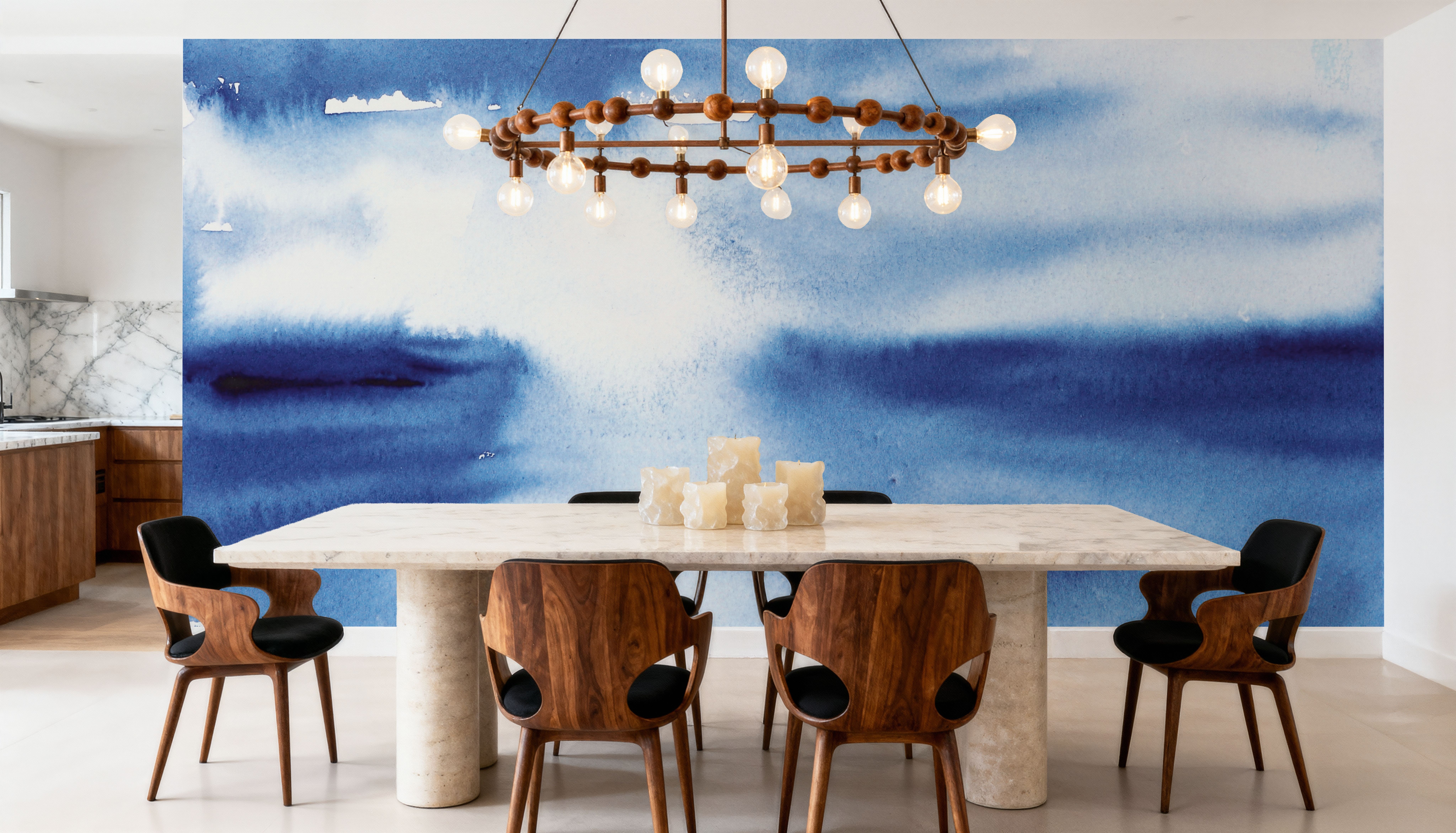 Ocean Blue Pt.3, Papier peint