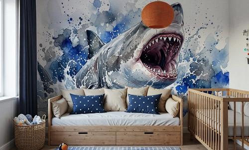 White Shark - Watercolor Predators Series