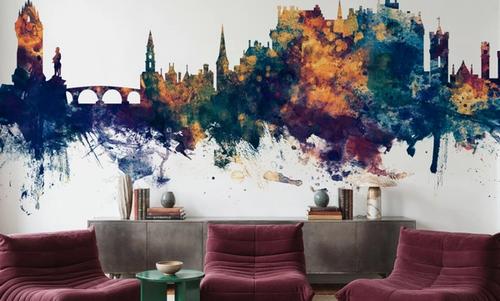Stirling Scotland Skyline Blue & Bronze
