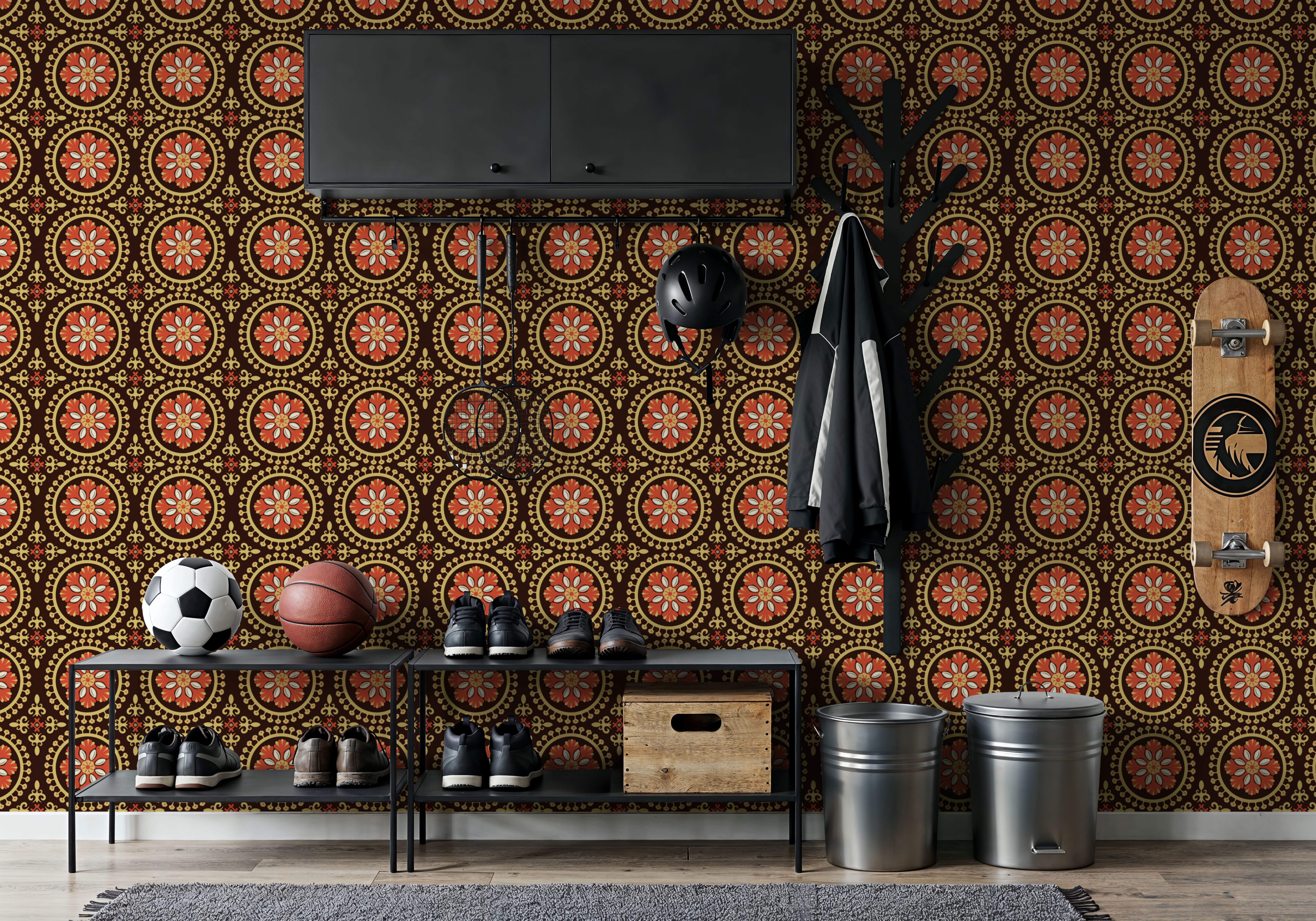 Geo Floral, Chocolate