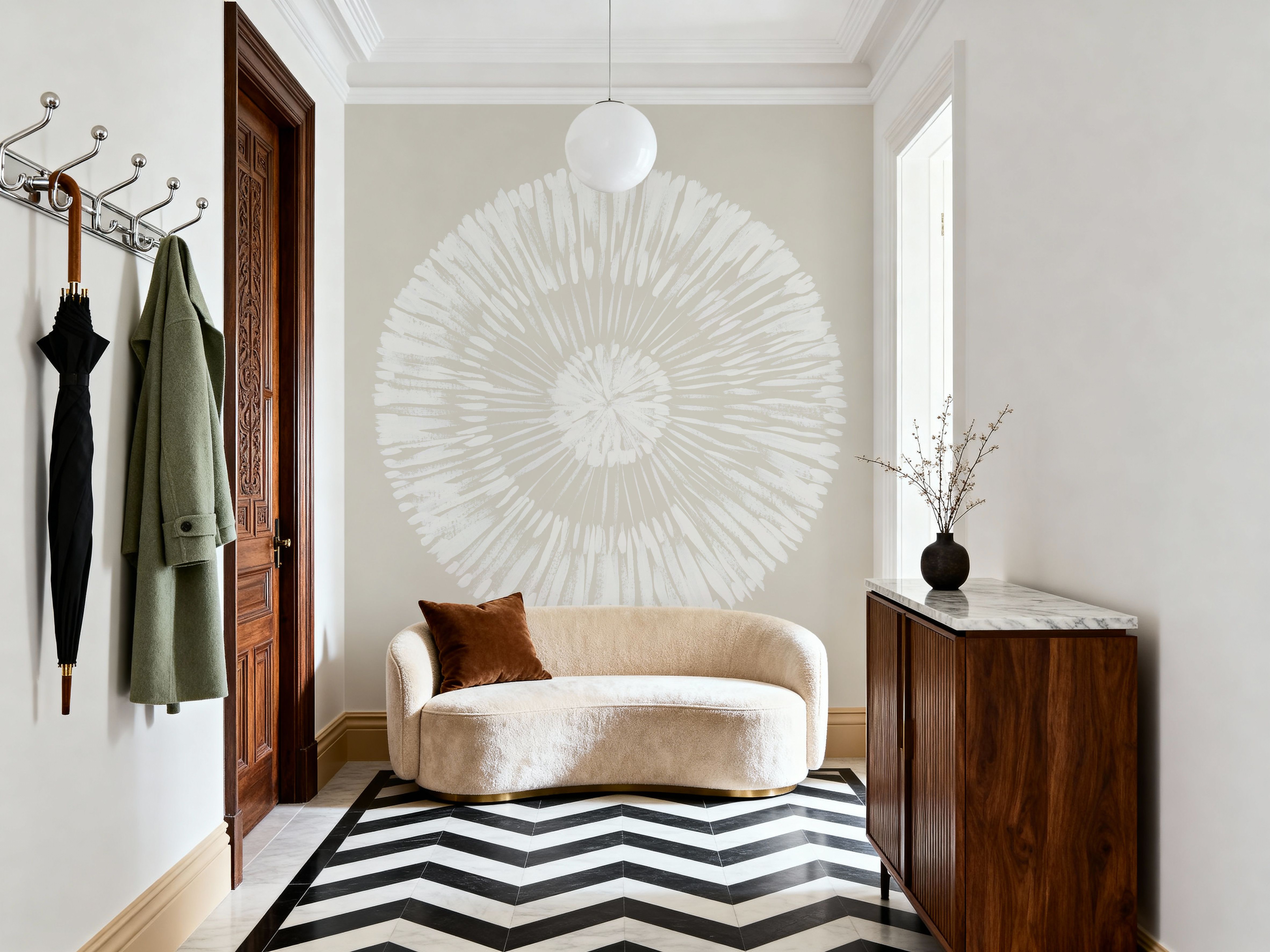 Coastal Block Print II Neutral