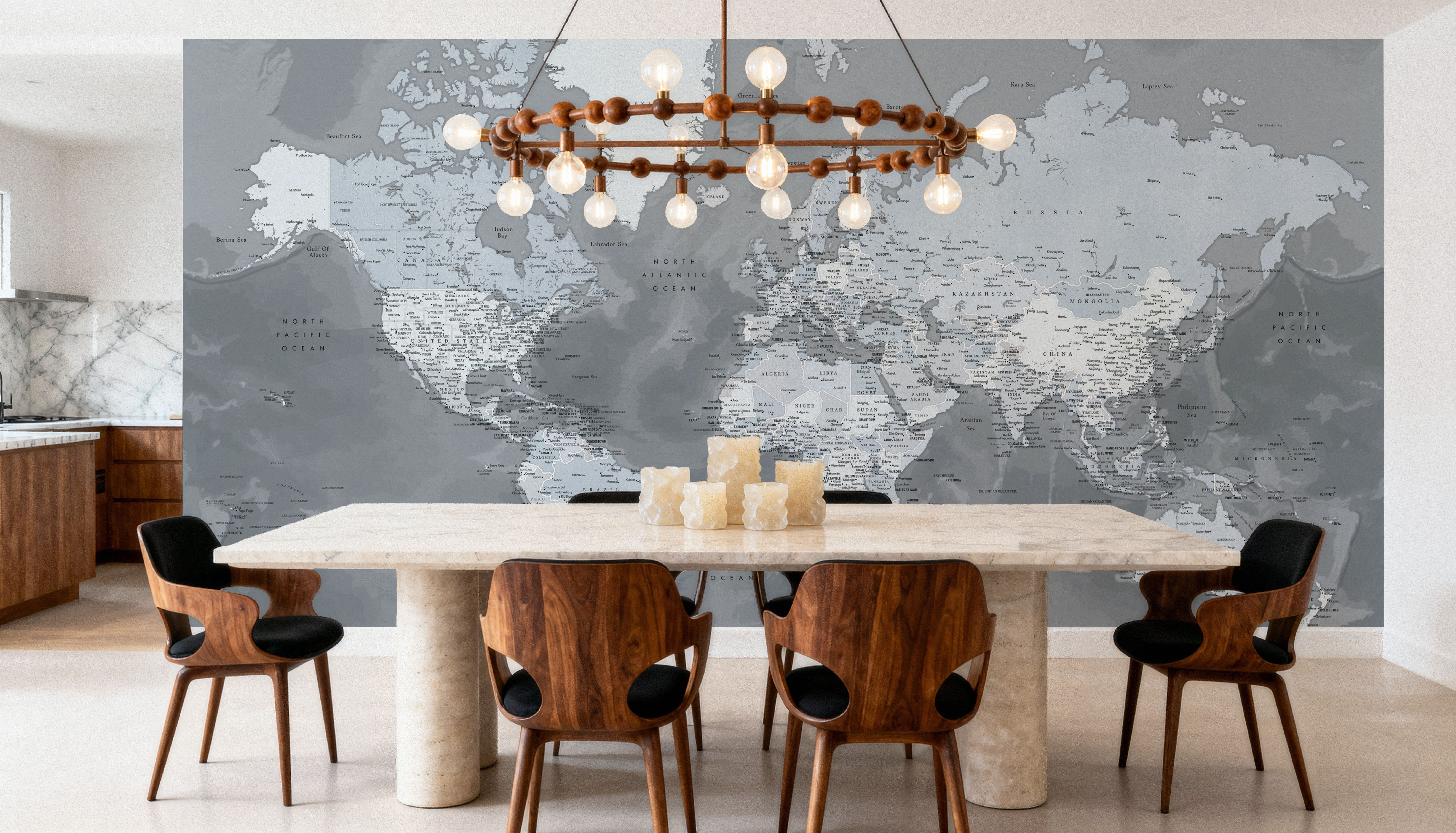 World Map Cities - Zanders