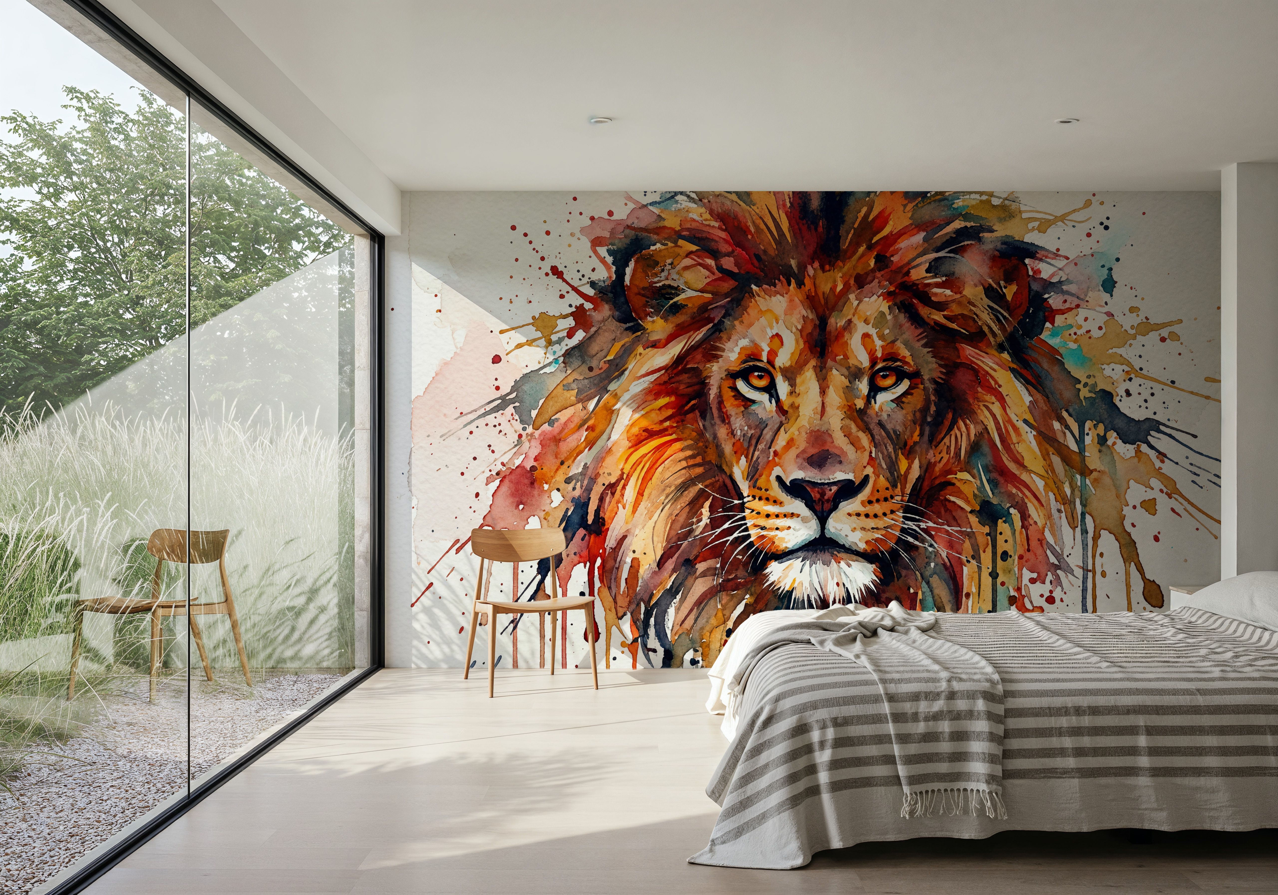 Lion - Watercolor Predators Series