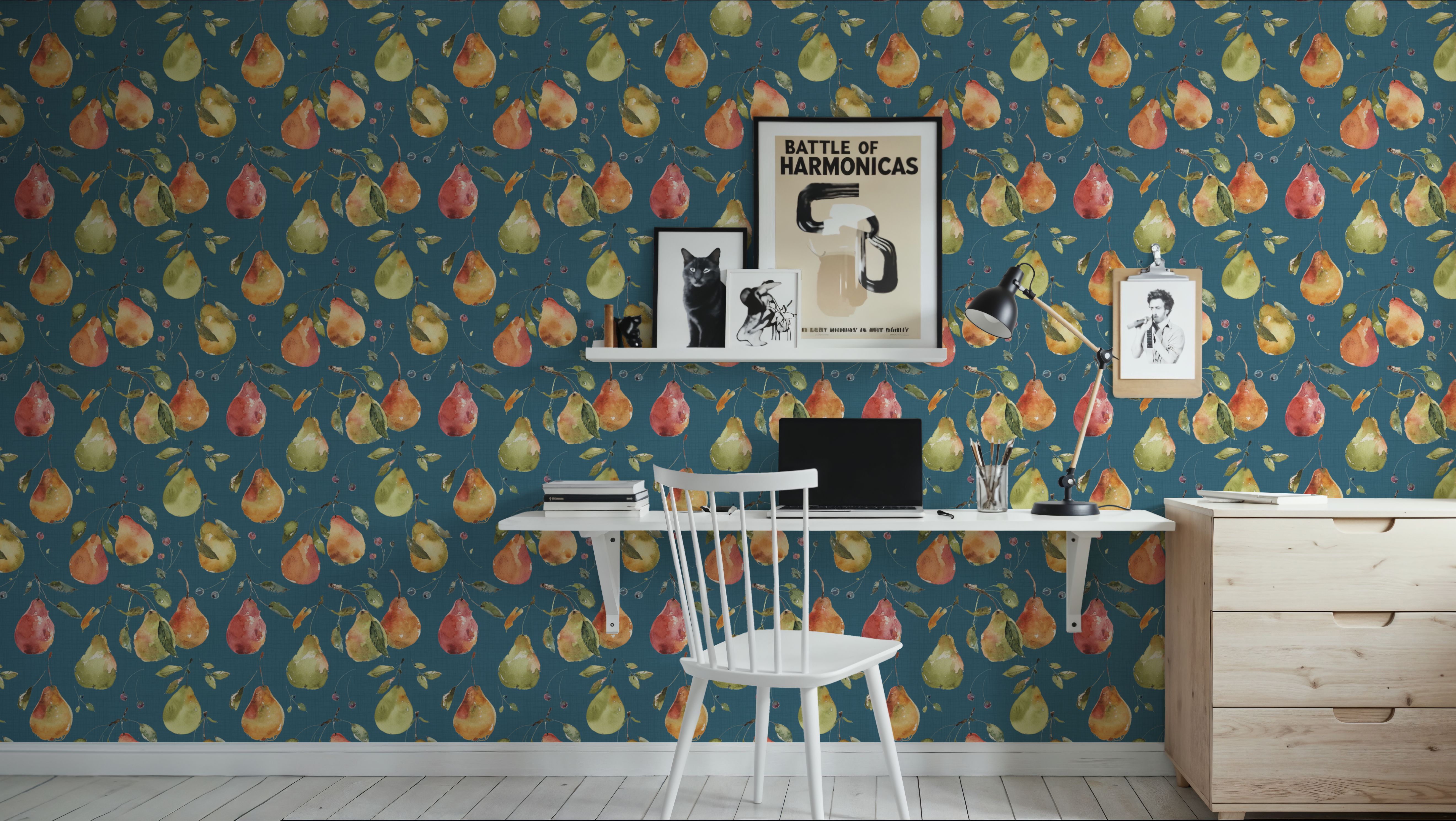 Time to Share Pears Blue