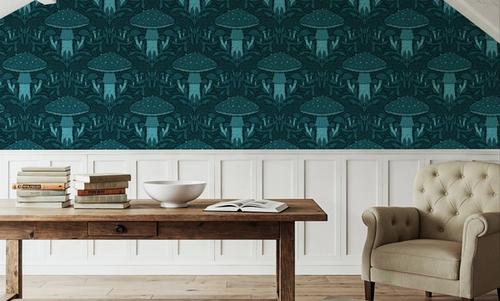 Heritage Toadstool, Blue