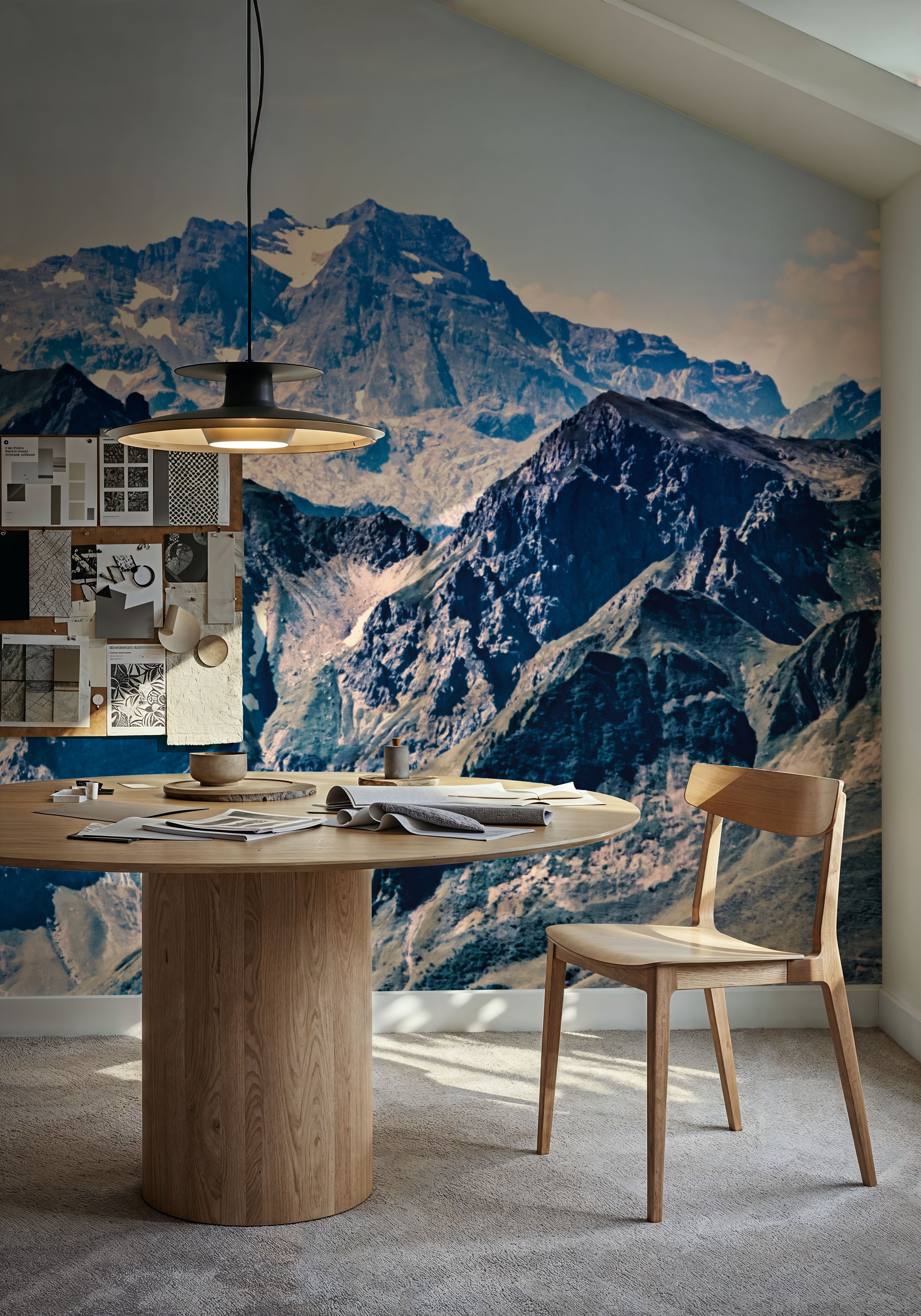Vintage Look Mountain Top