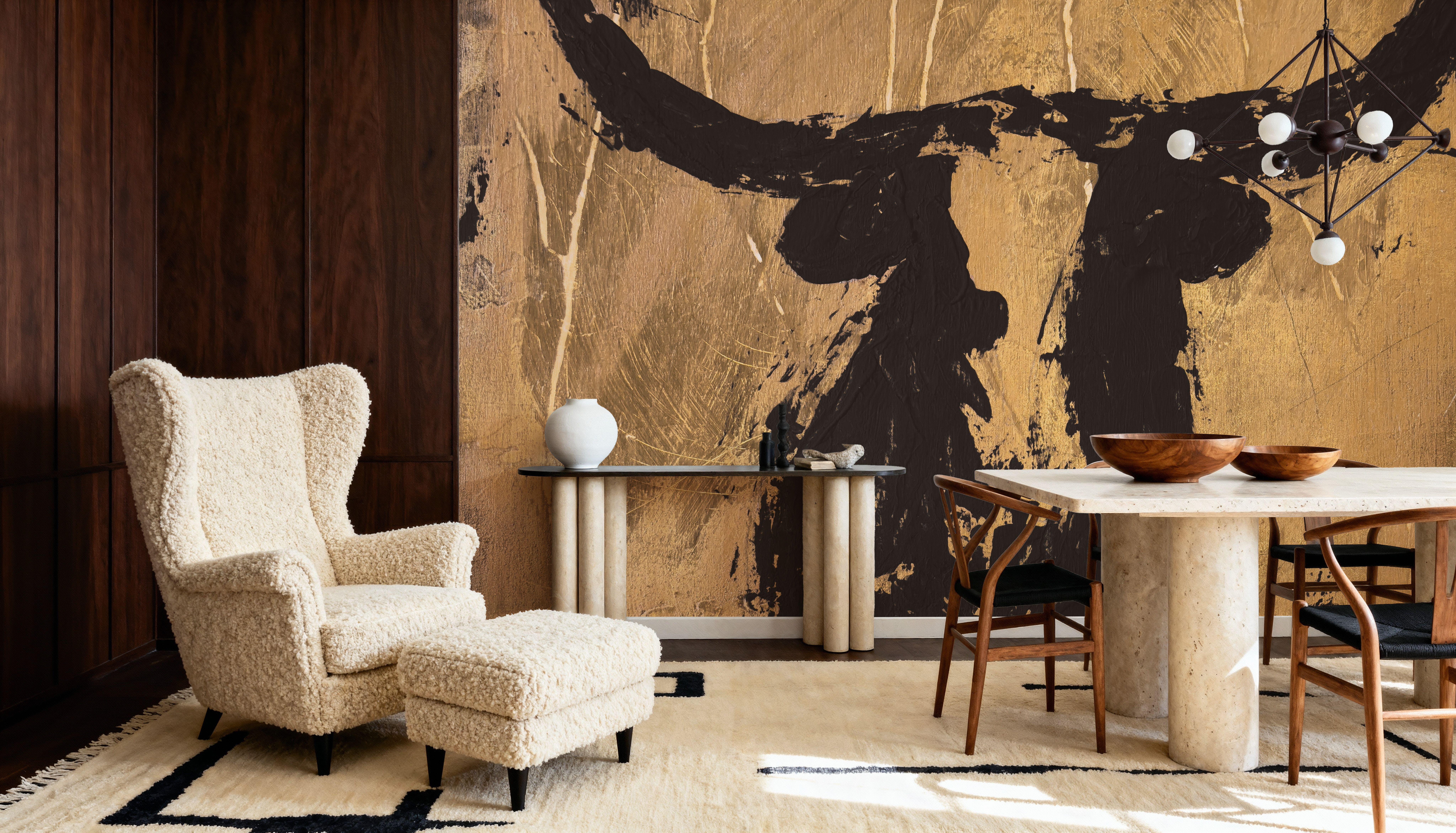 Abstract Bull, Papel de parede