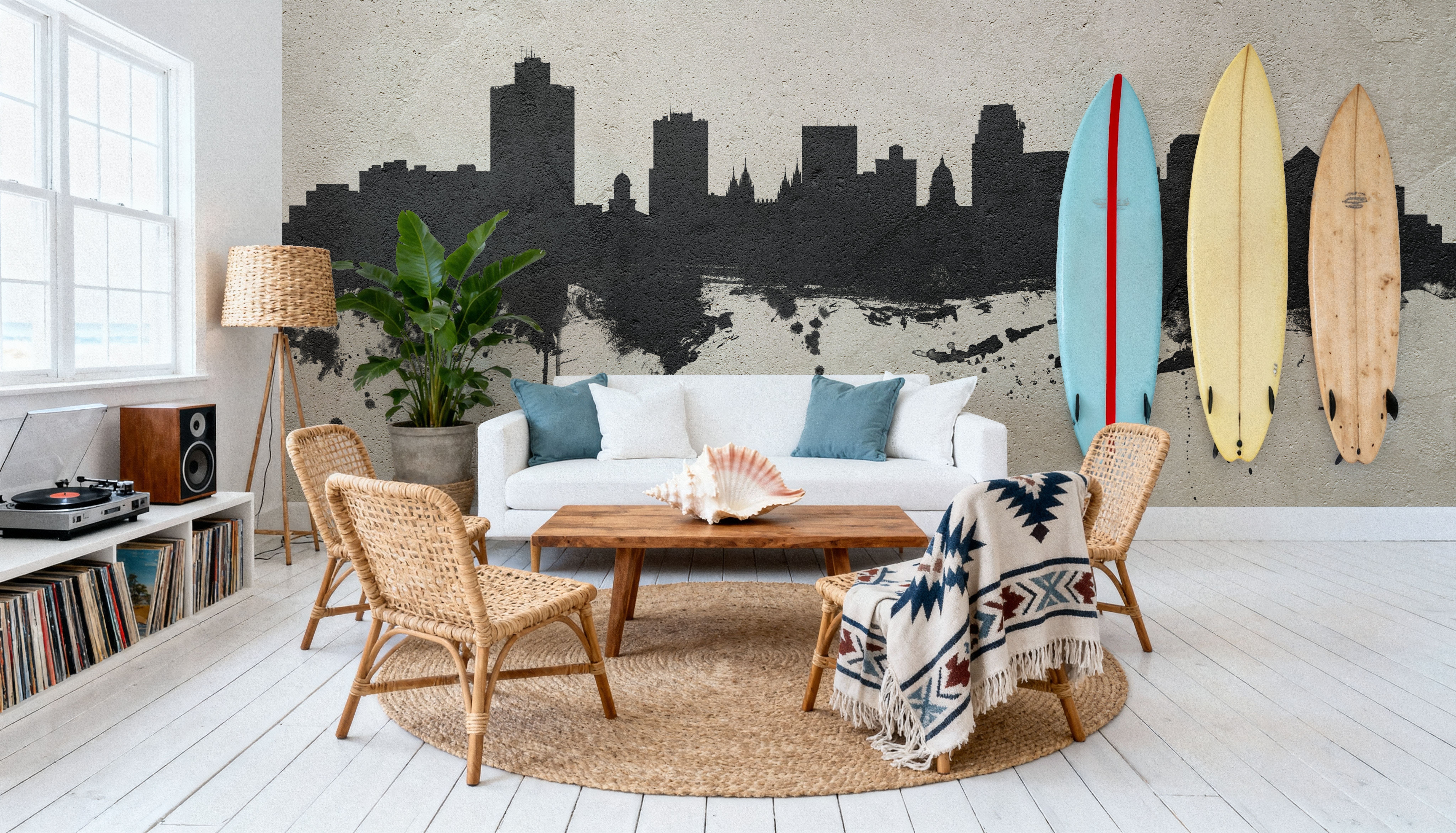 Salt Lake City Utah Skyline Concrete