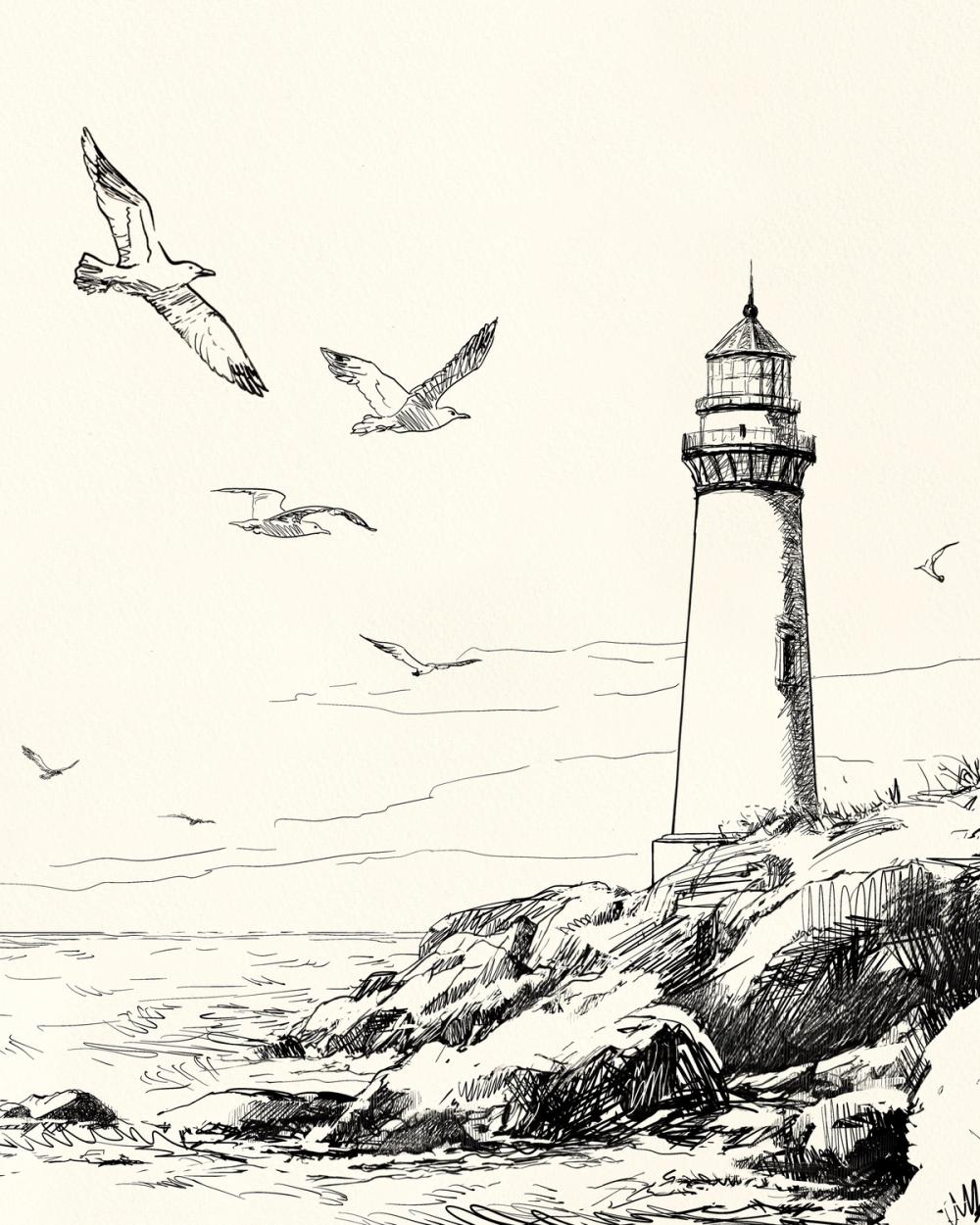 Coastal Sketch II