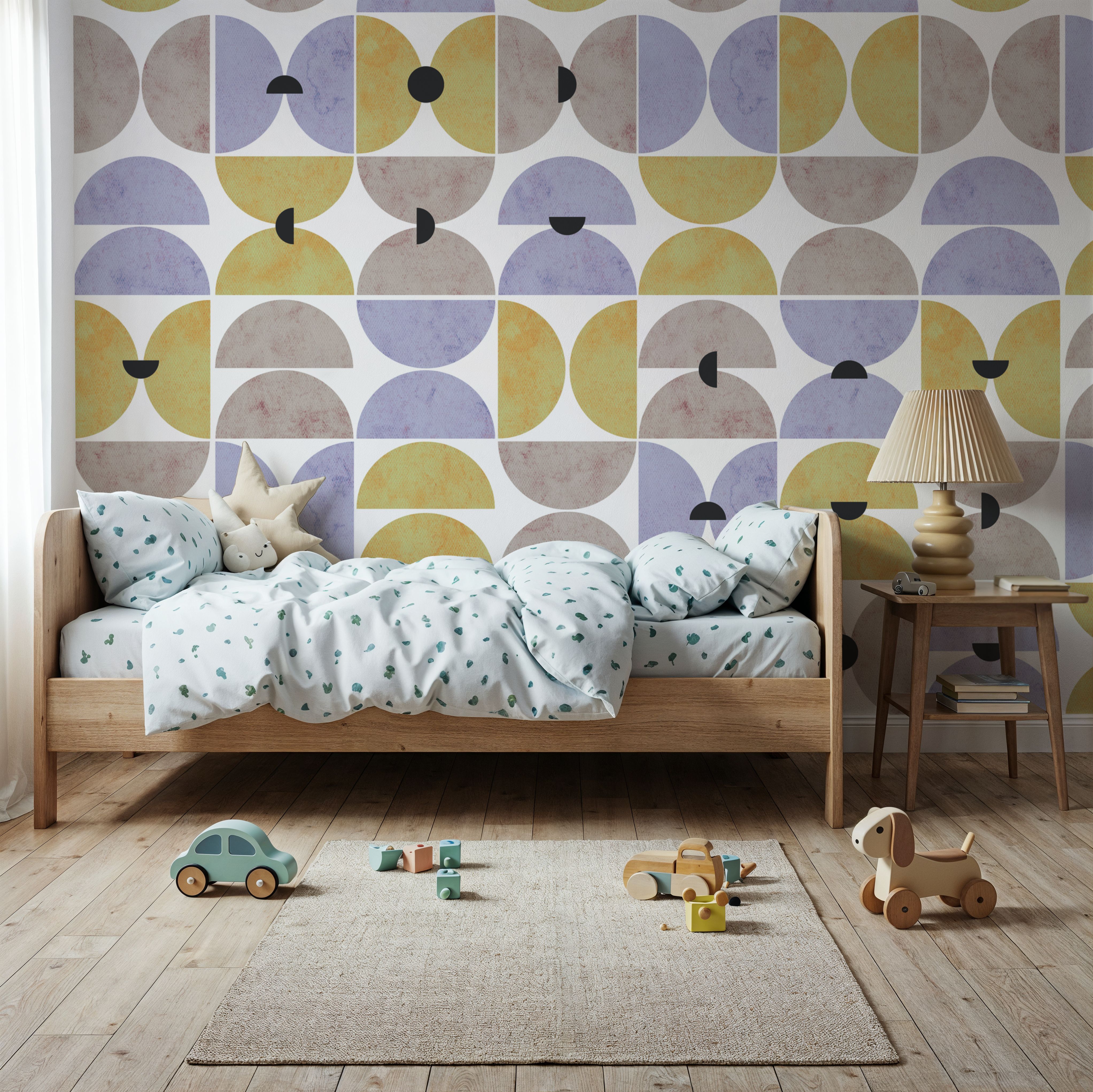 Homley Retro Shapes, Purple