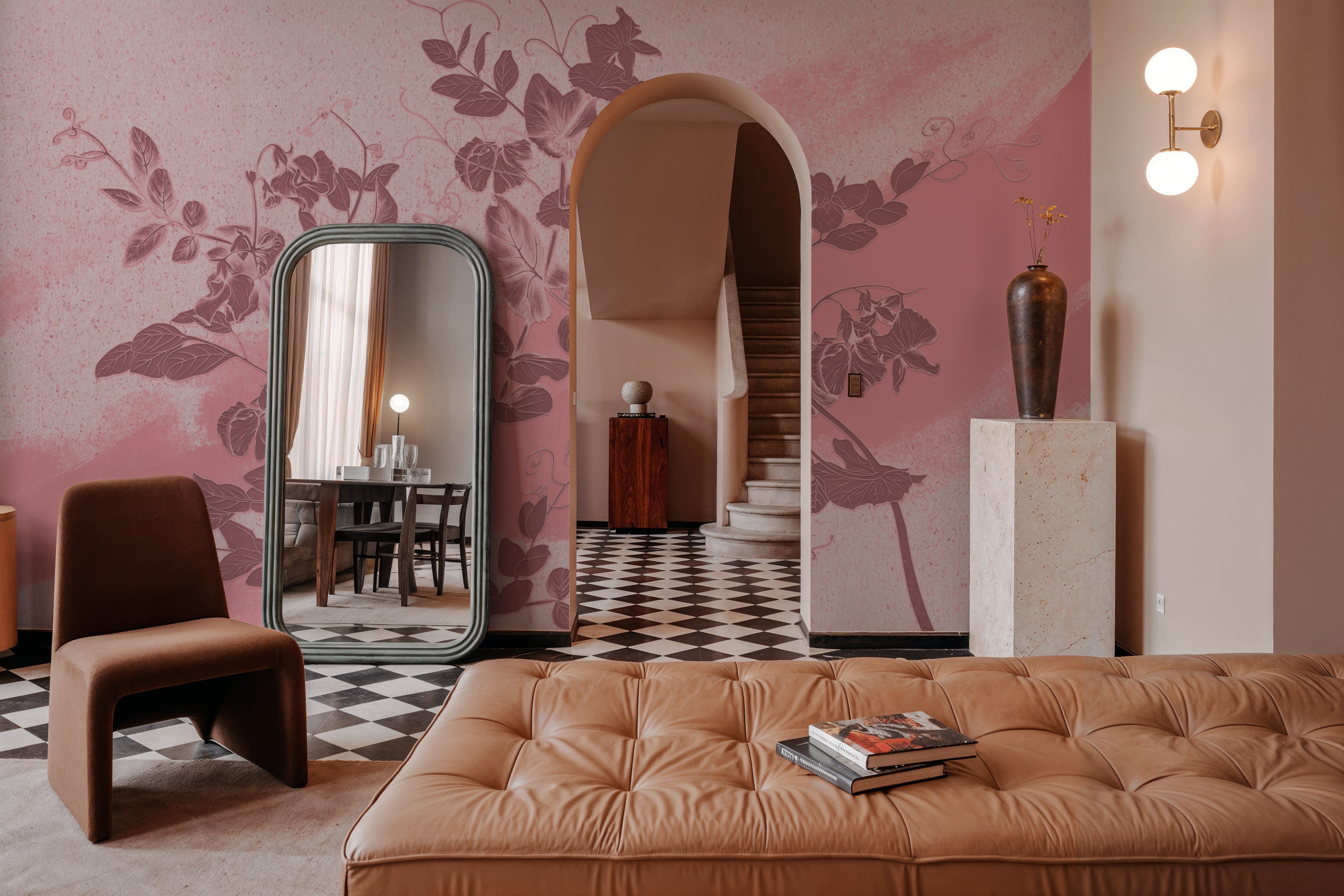 Sweet Peas Stroke Red