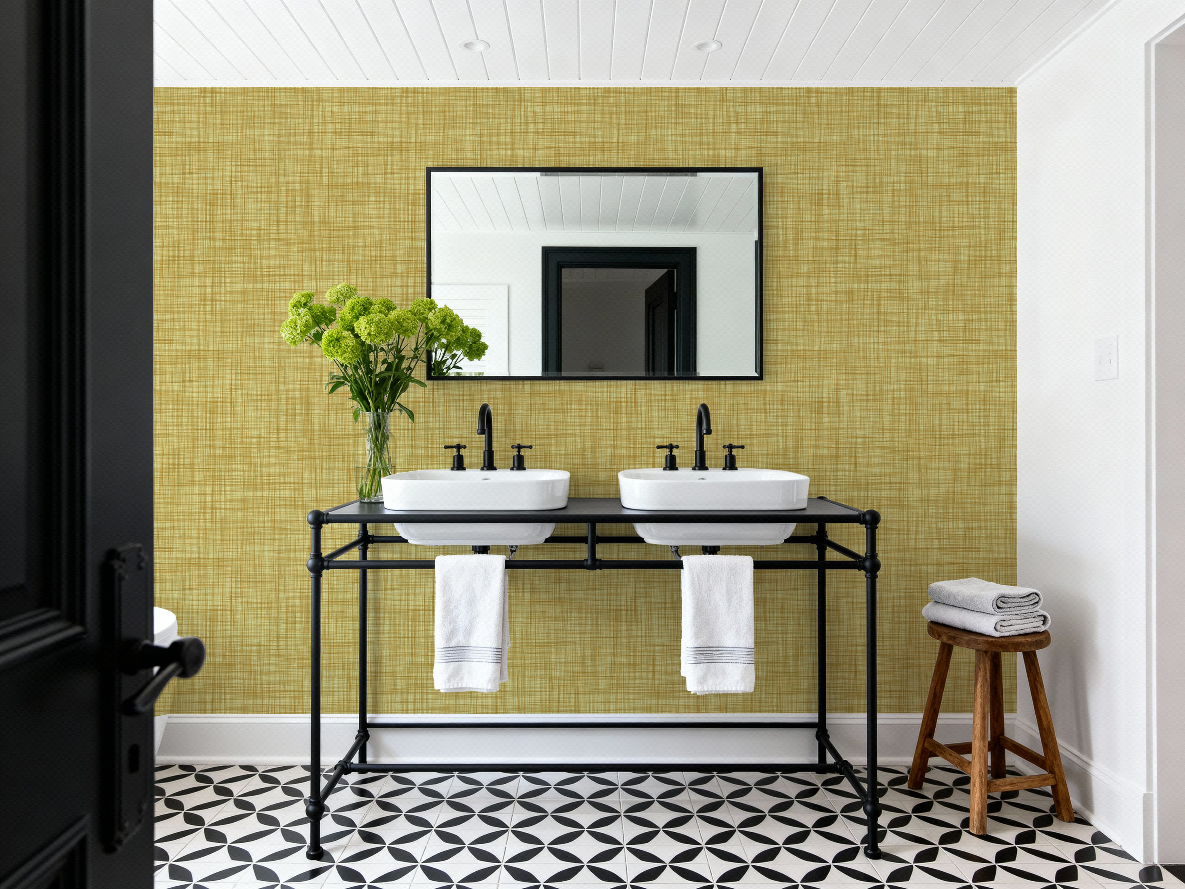 Mottled Linen Effect, Sunflower Yellow