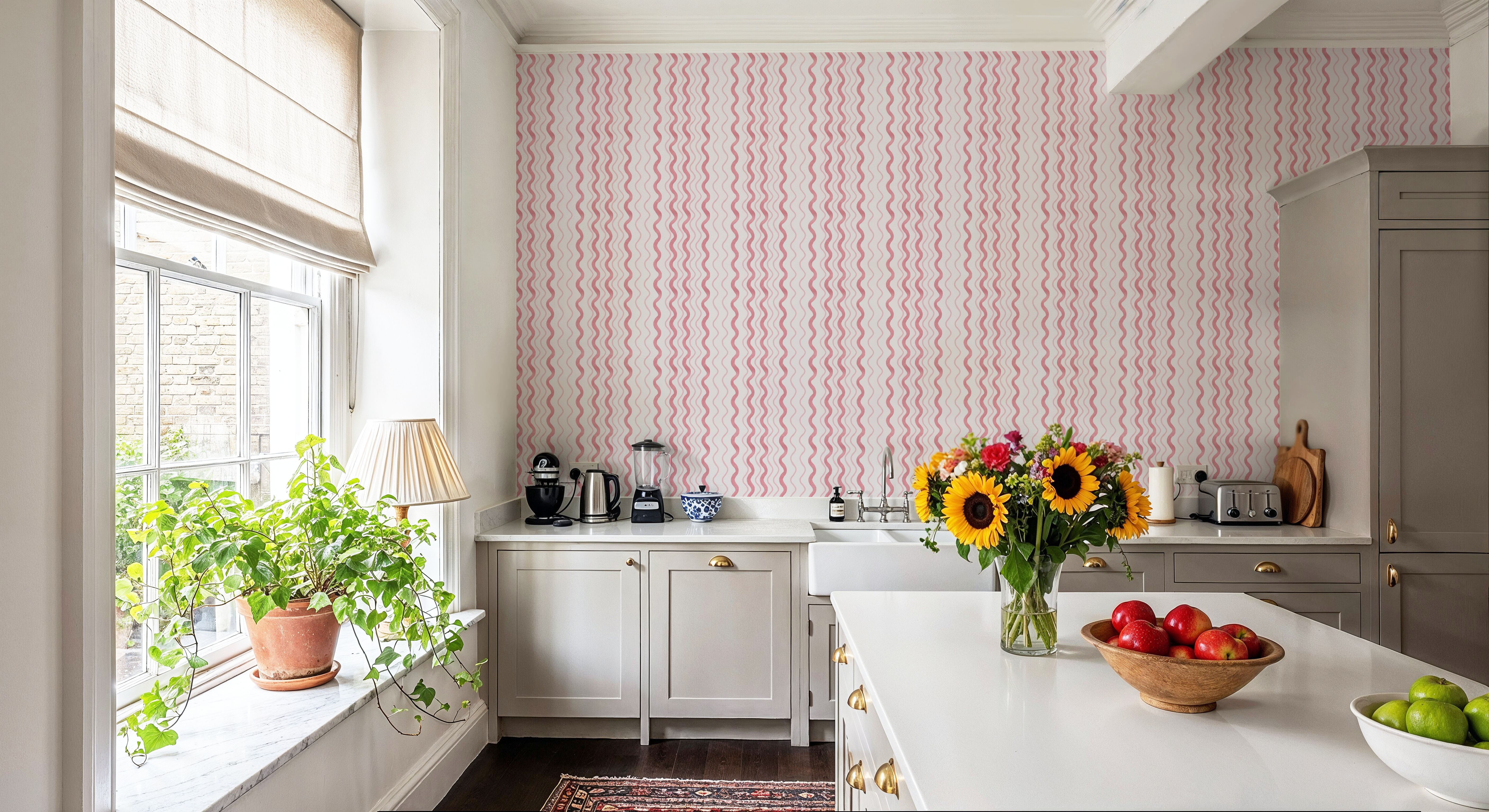 Wavy Stripes, Pink