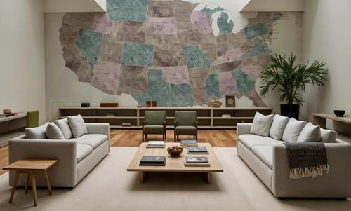 US State Map - Leire Wash