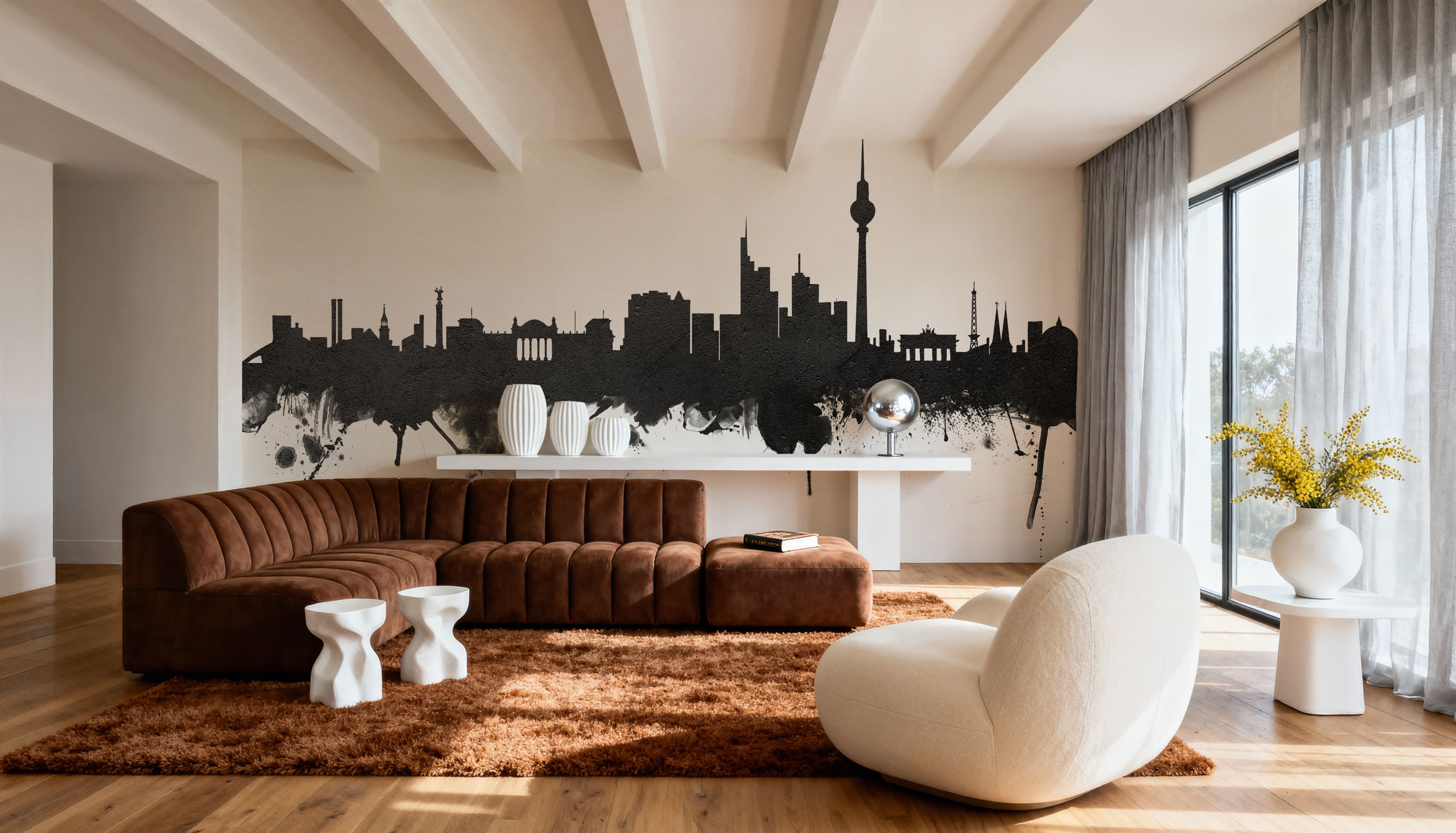 Berlin Skyline Black & White