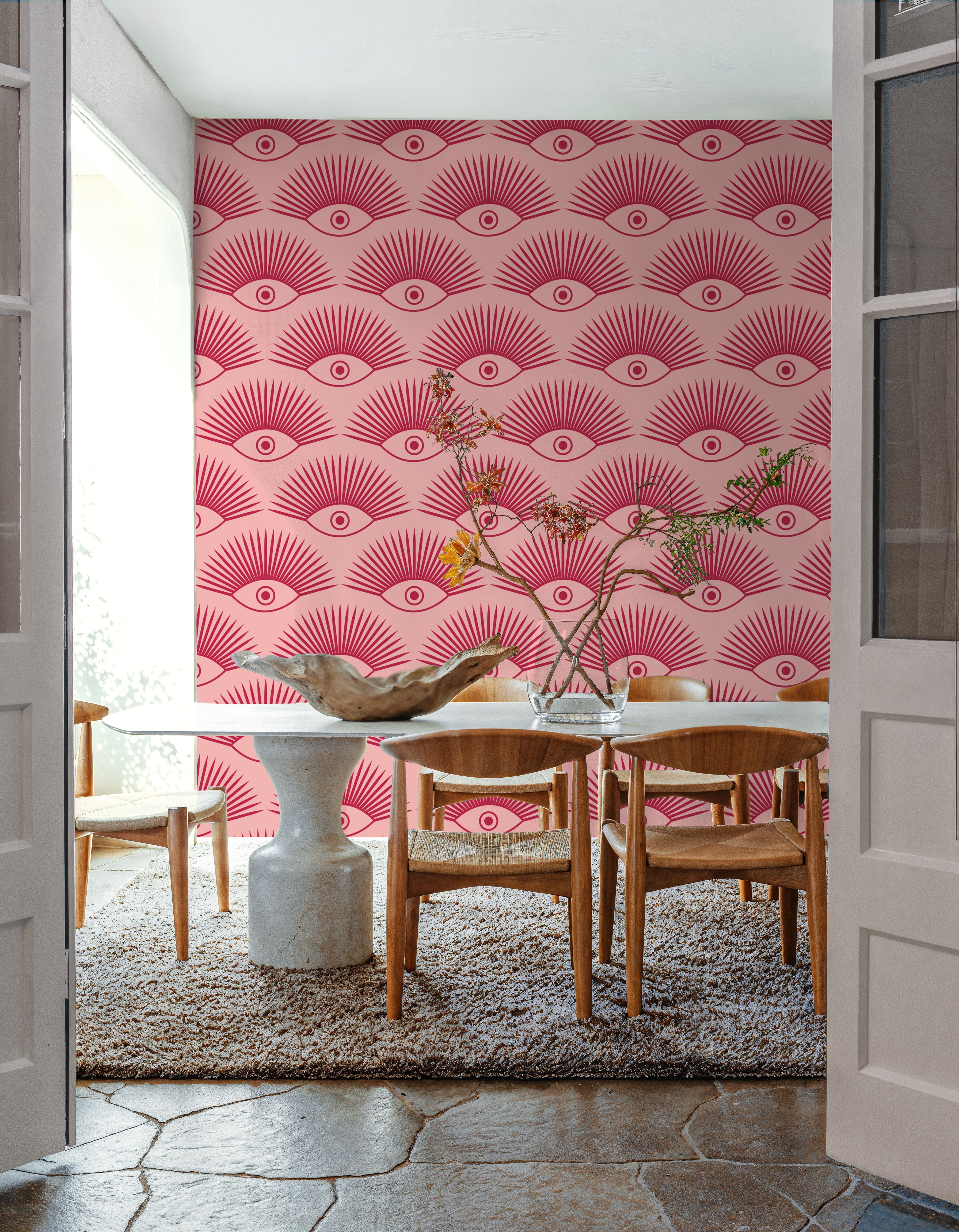 Art Deco Eye, Pink