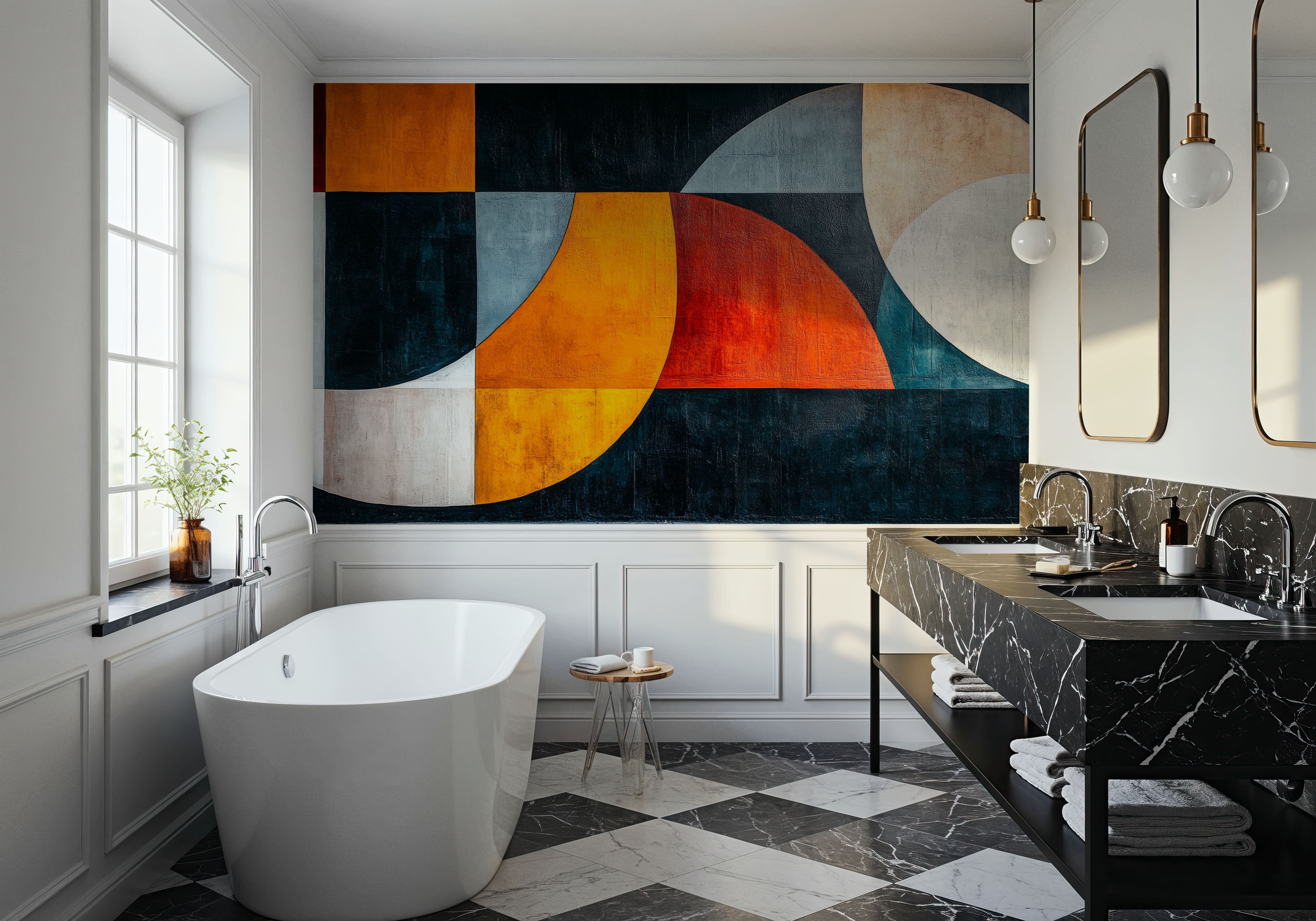 Vibrant Curves, Wallpaper