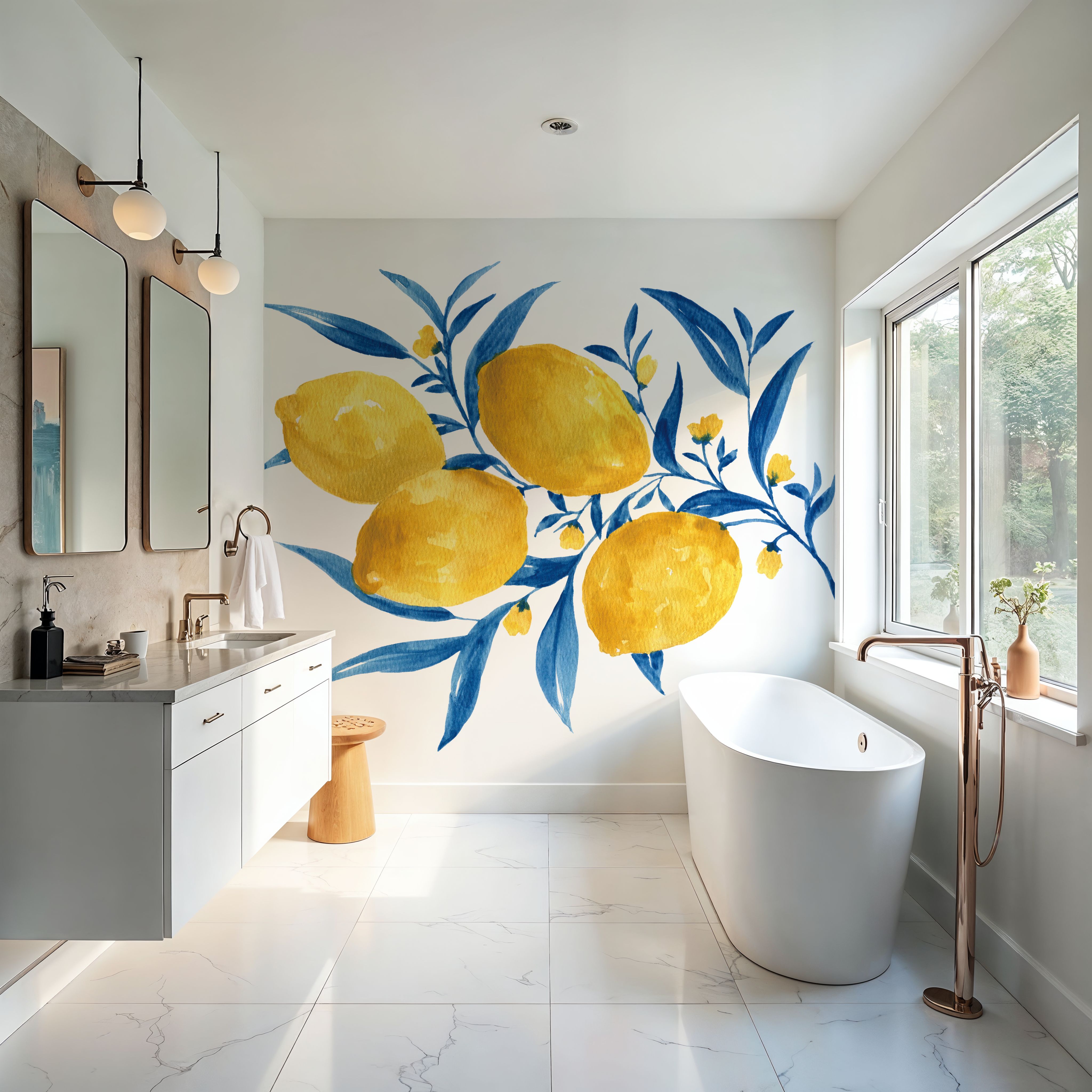 Blue Leaf Lemons I