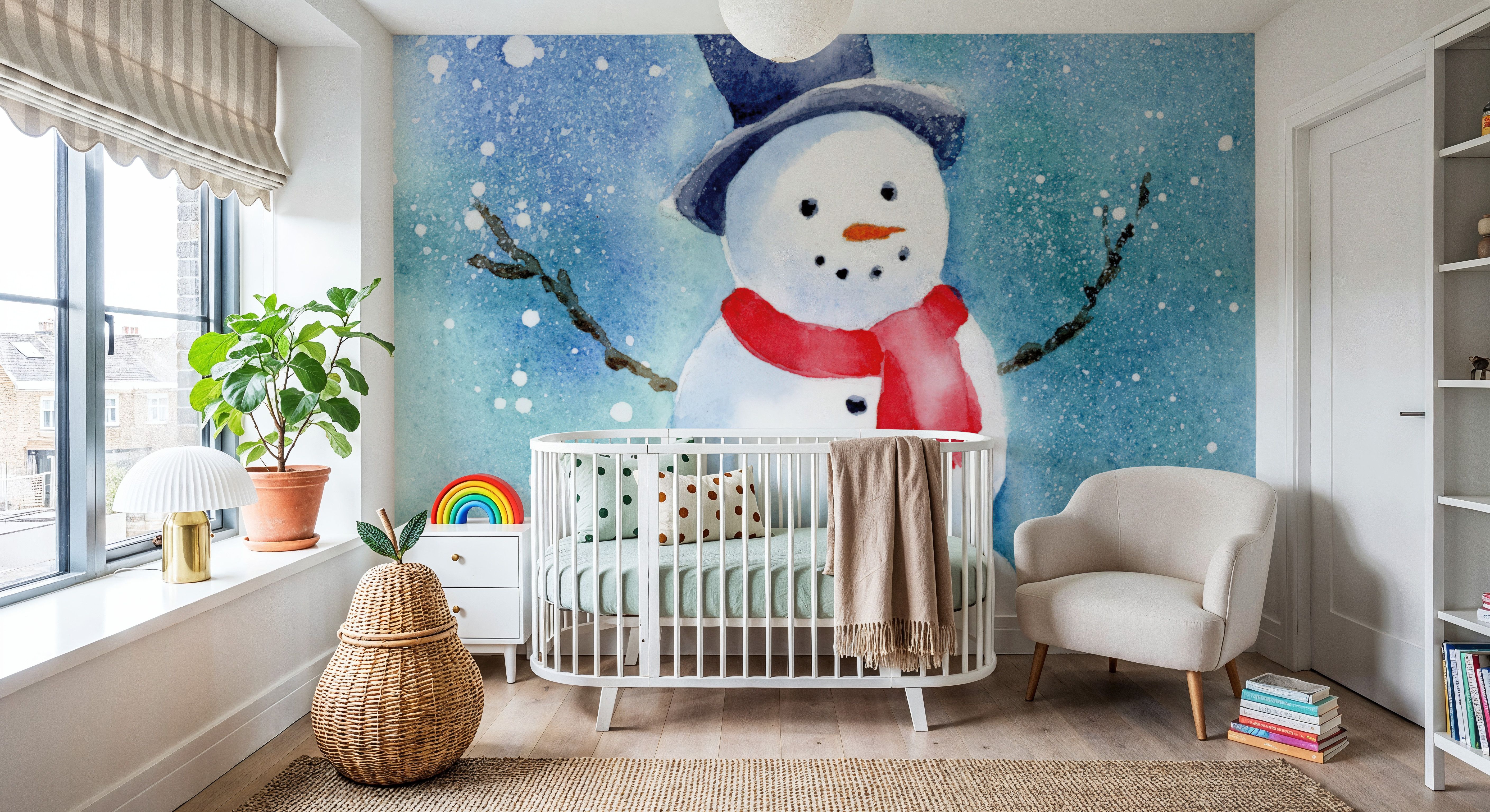 Happy Snowman, Tapet