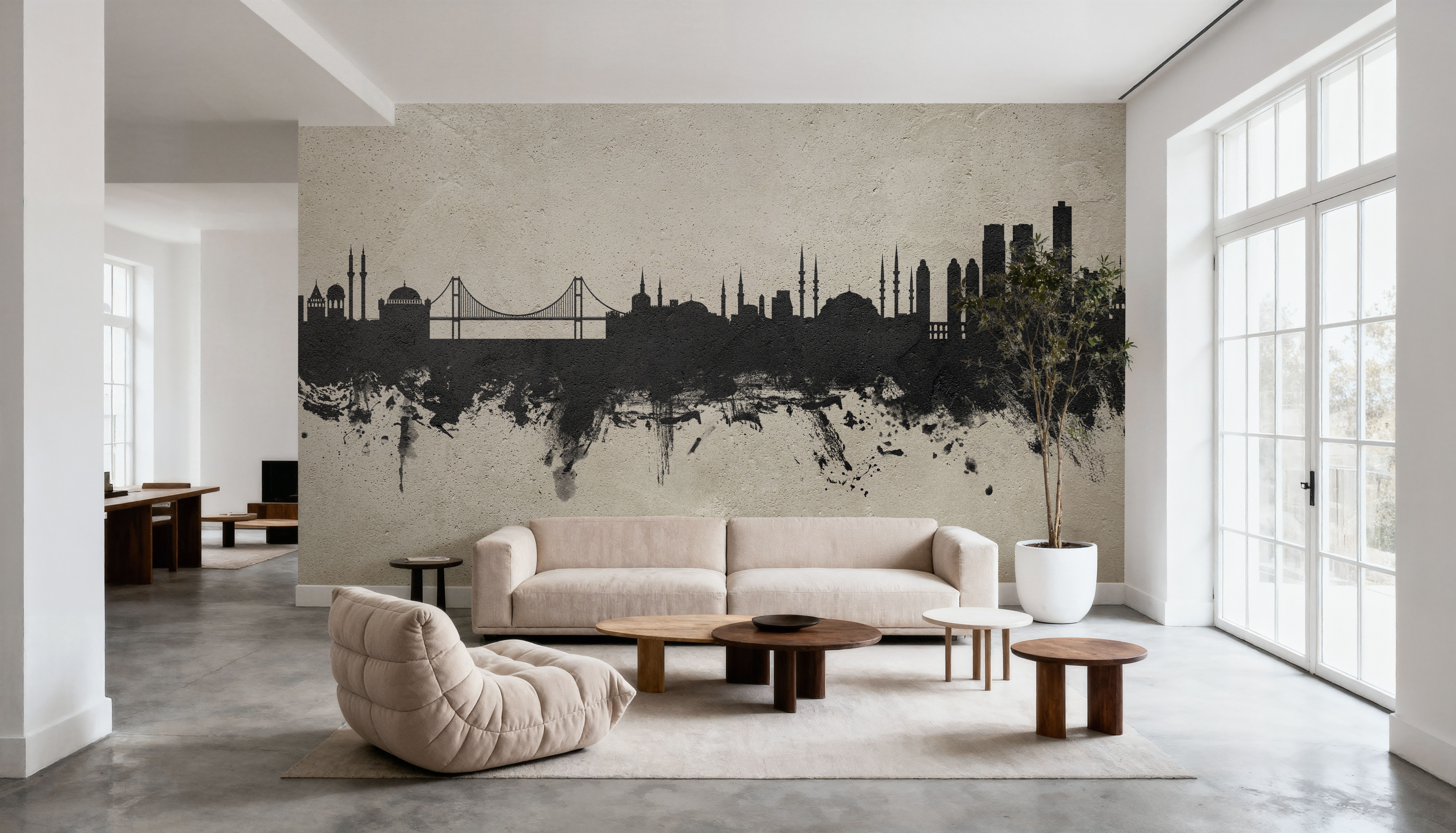 Istanbul Turkey Skyline Concrete