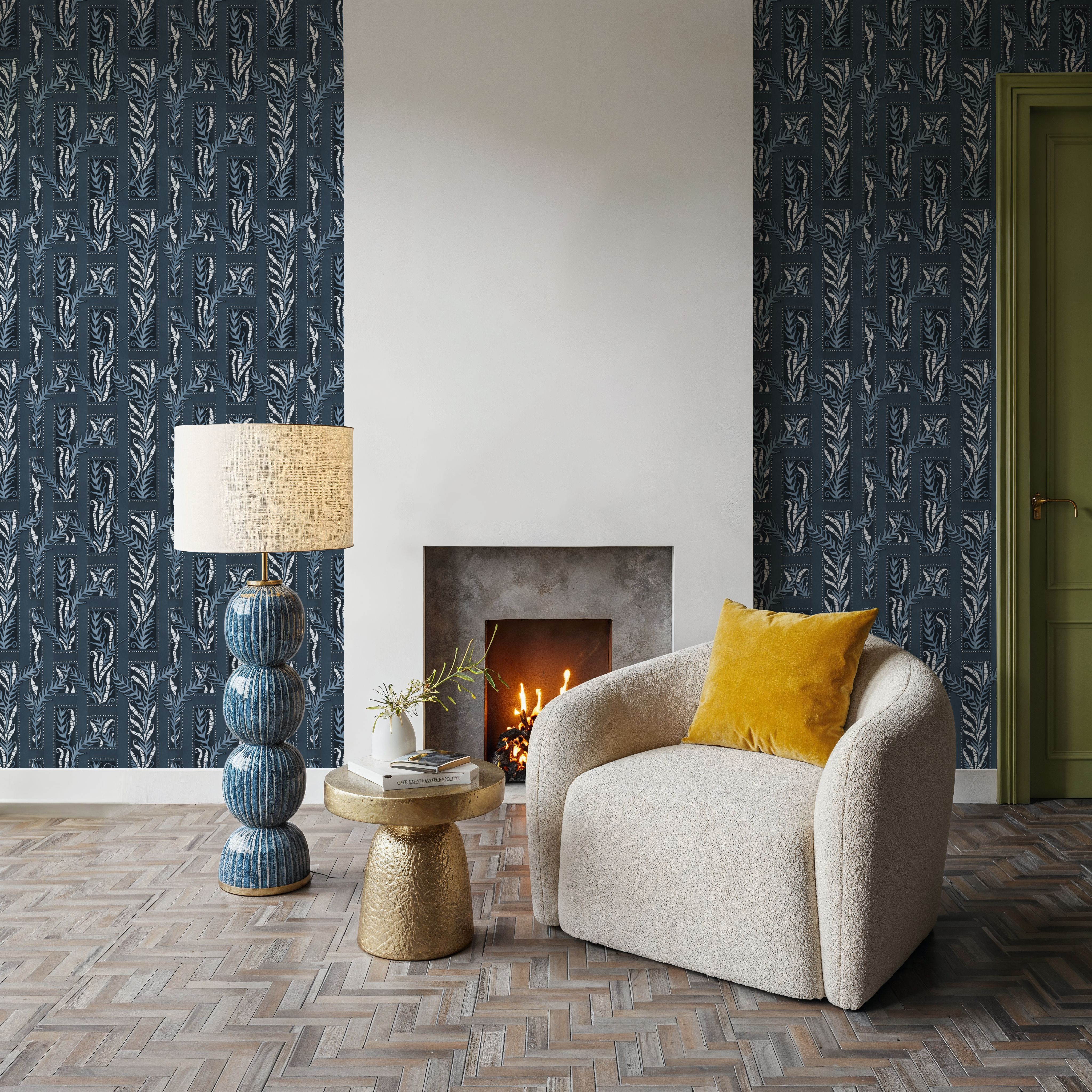 Samarkand Ferns, Aegan Blue