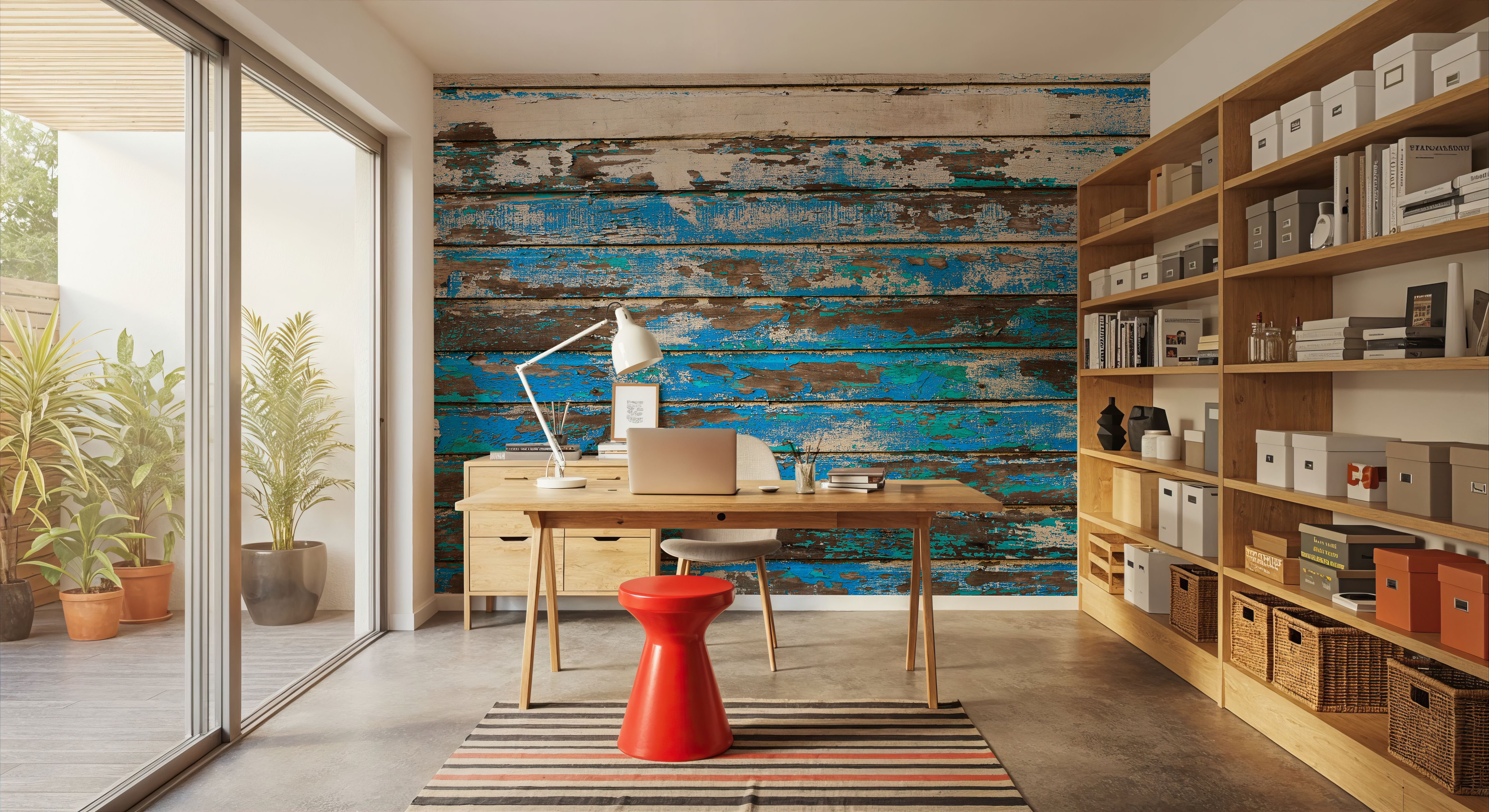 Coastal Weathered Boards, Papier peint