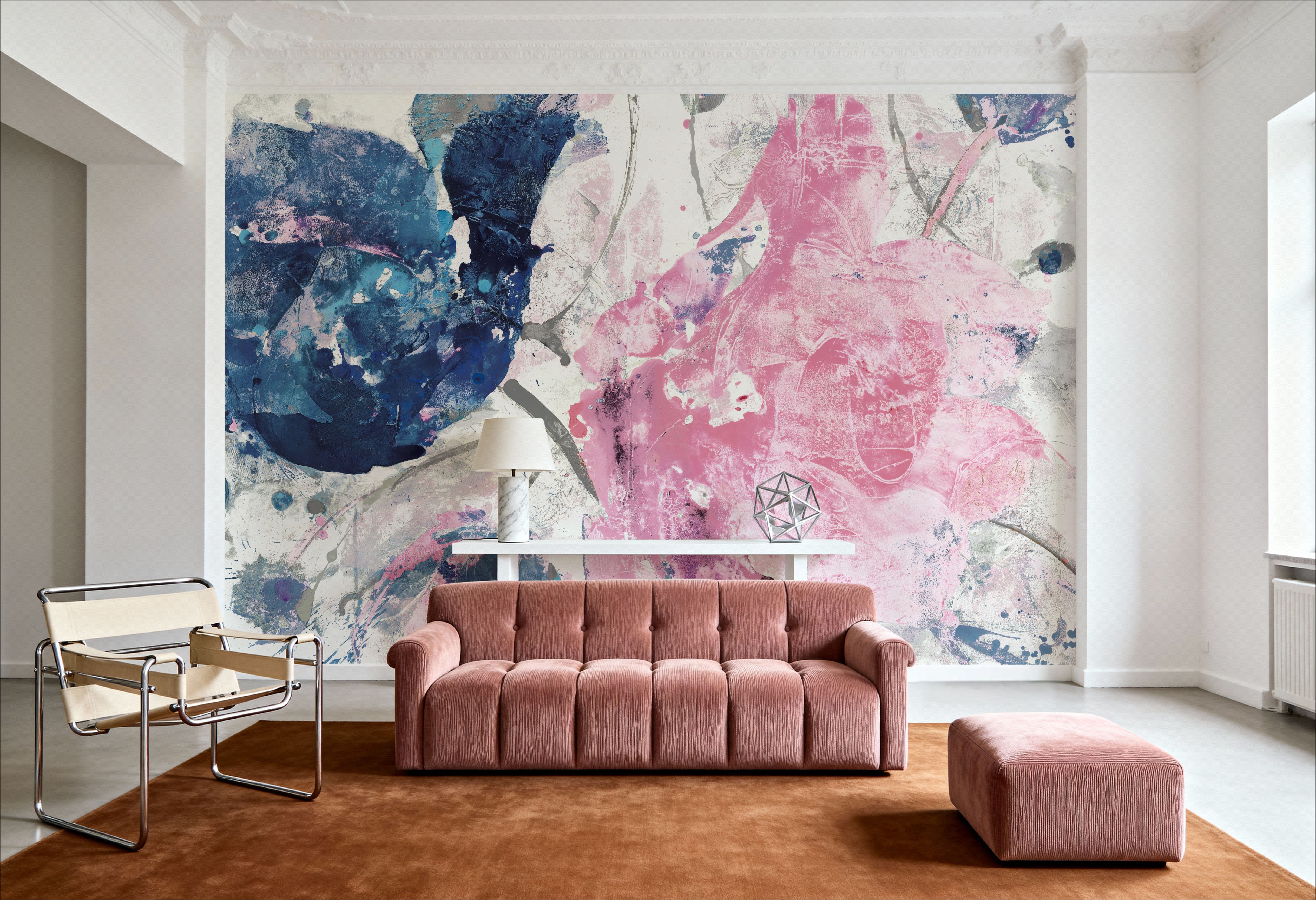 Fireworks Abstract Navy Blue