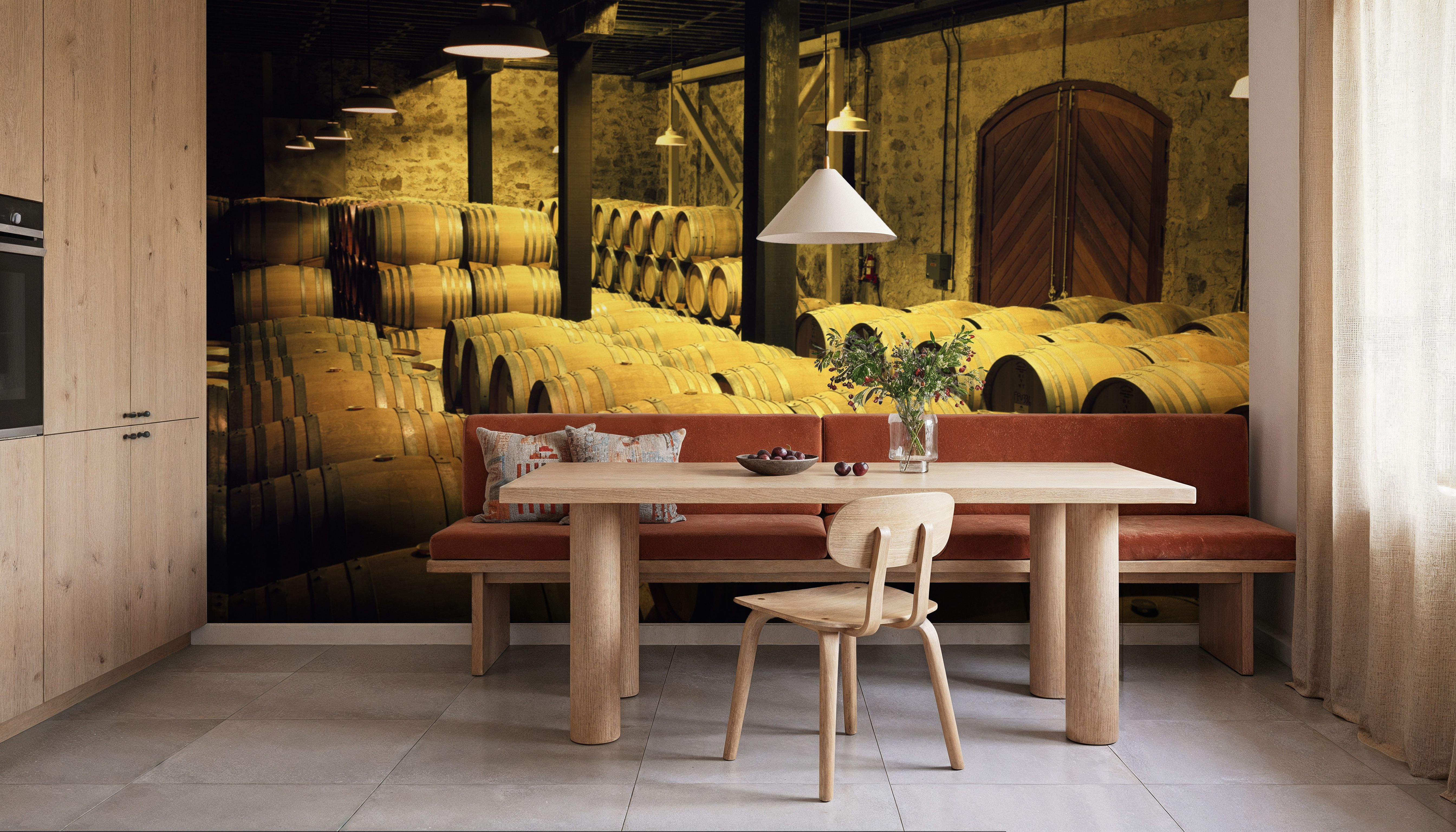 Barrels in a Cellar