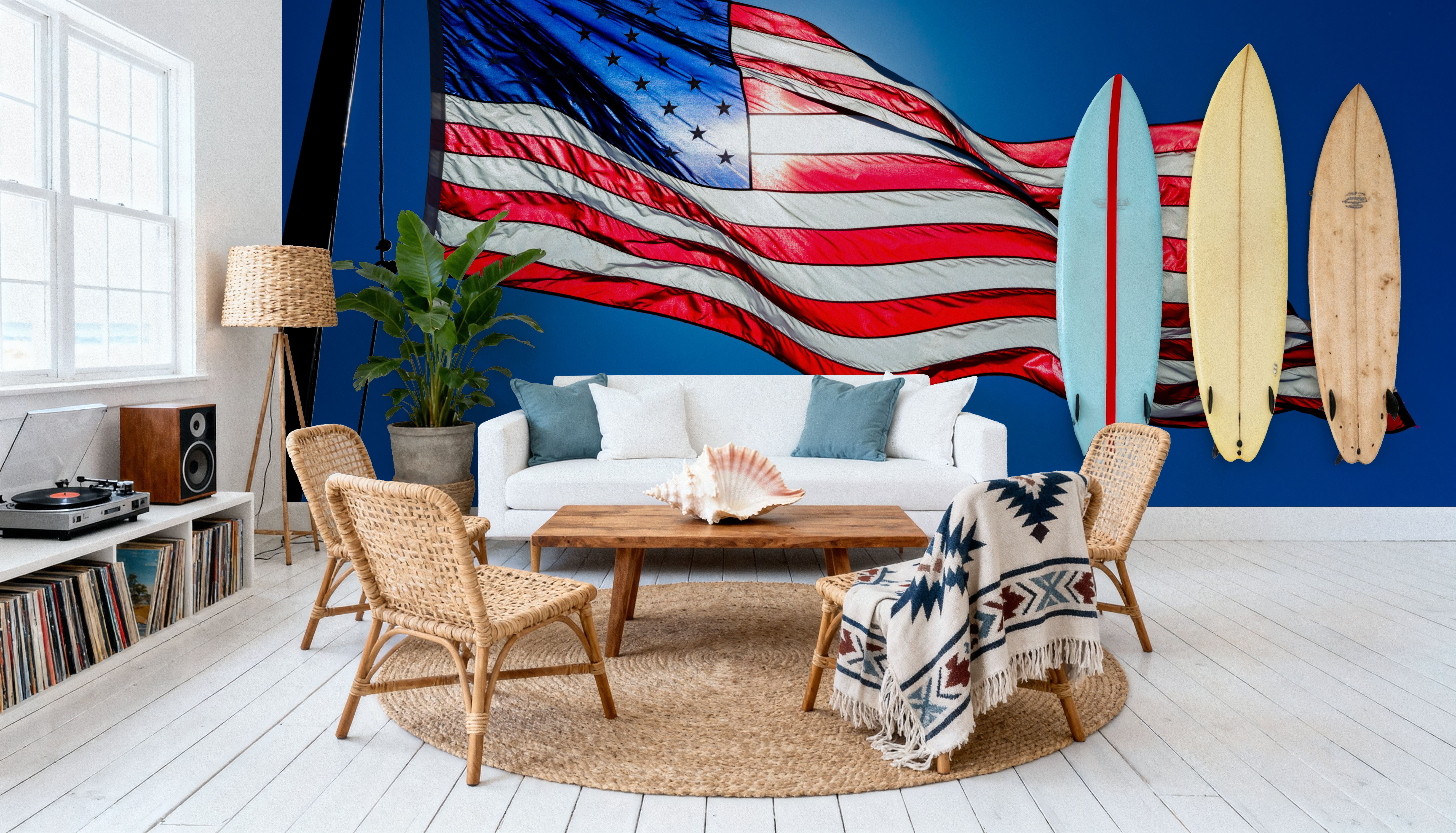 Waving Flag, Wallpaper