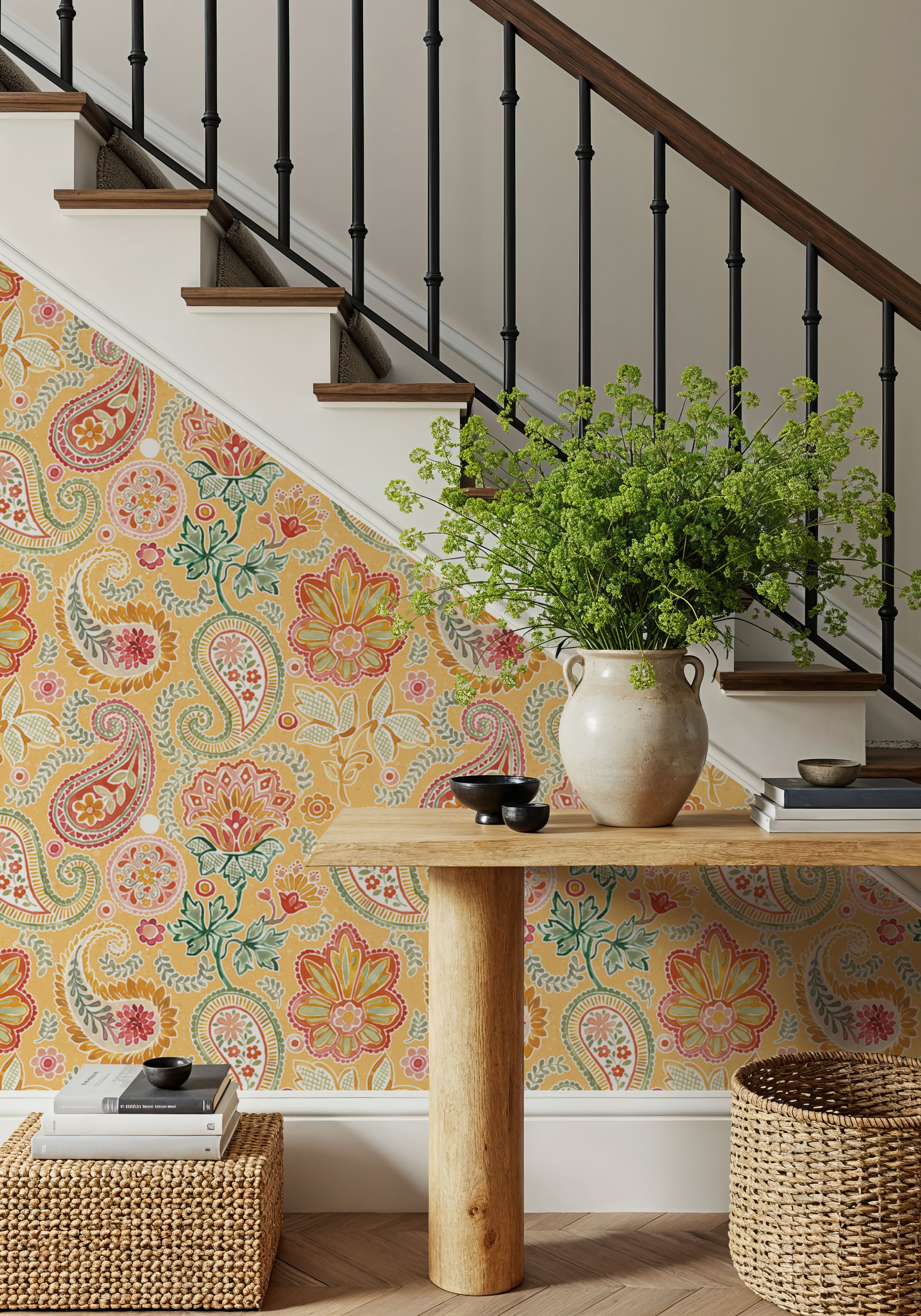 Harvest Paisley Mini Yellow