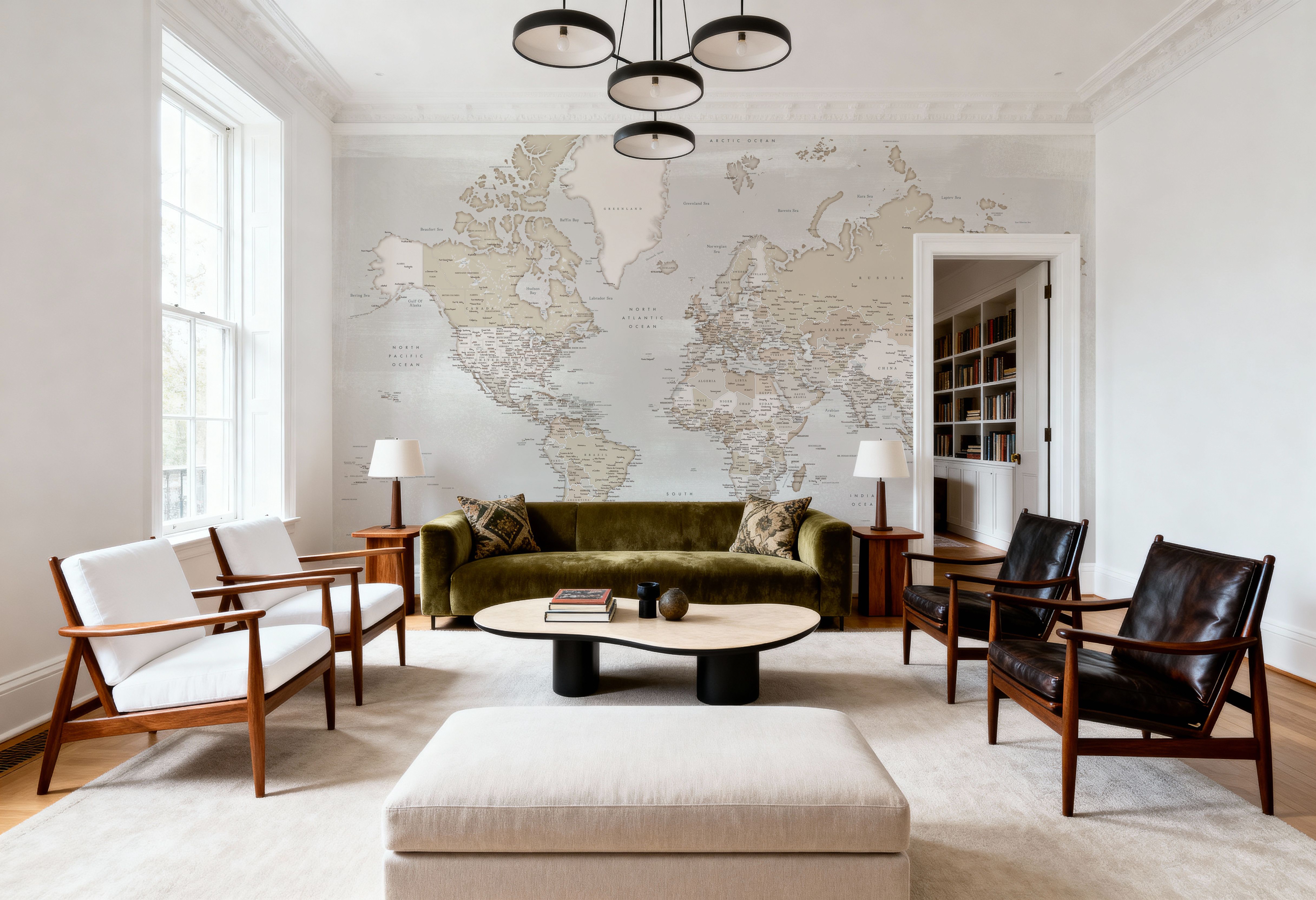 World Map Cities - Lucille, Papel de parede