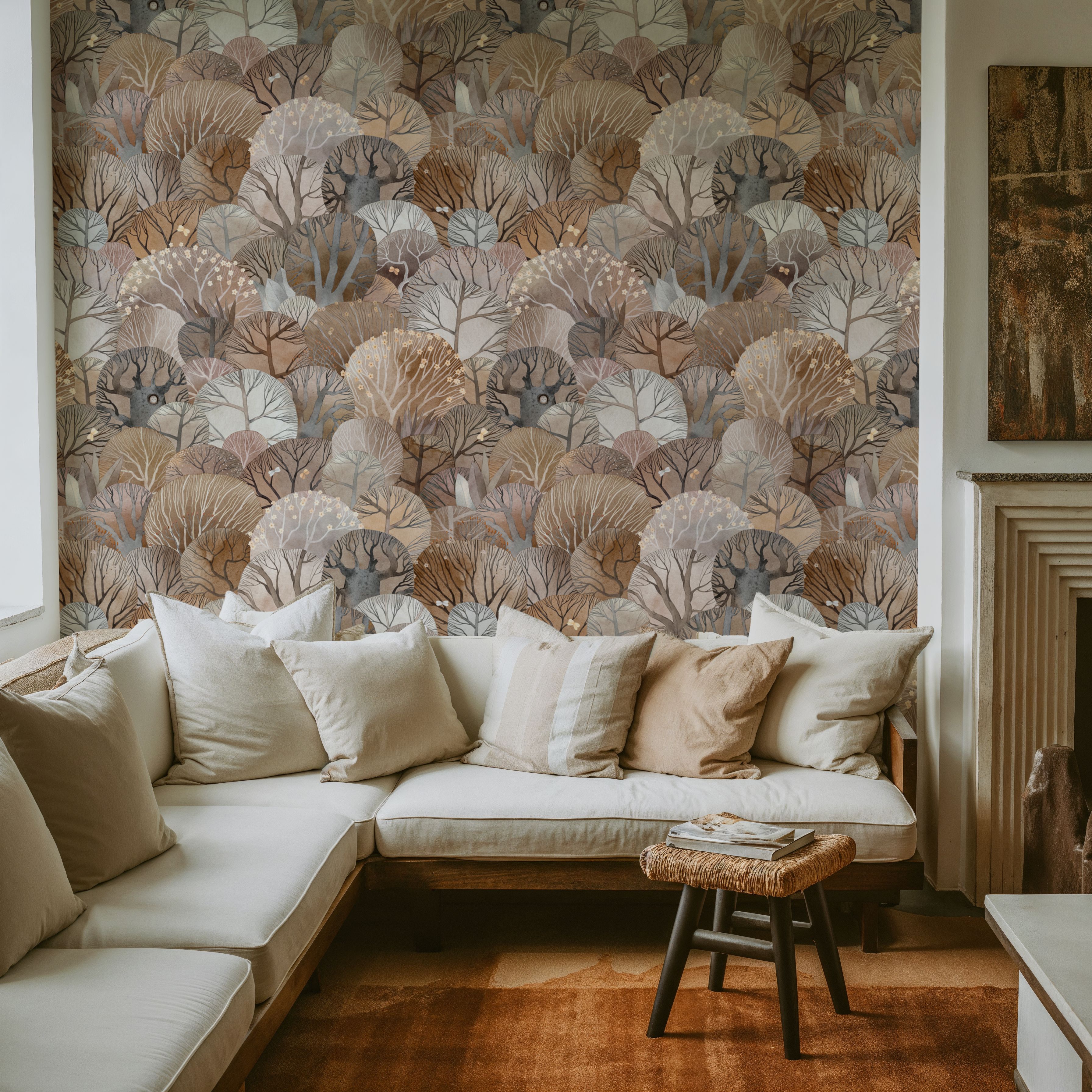 Fantasy Treetops, Beige Earth