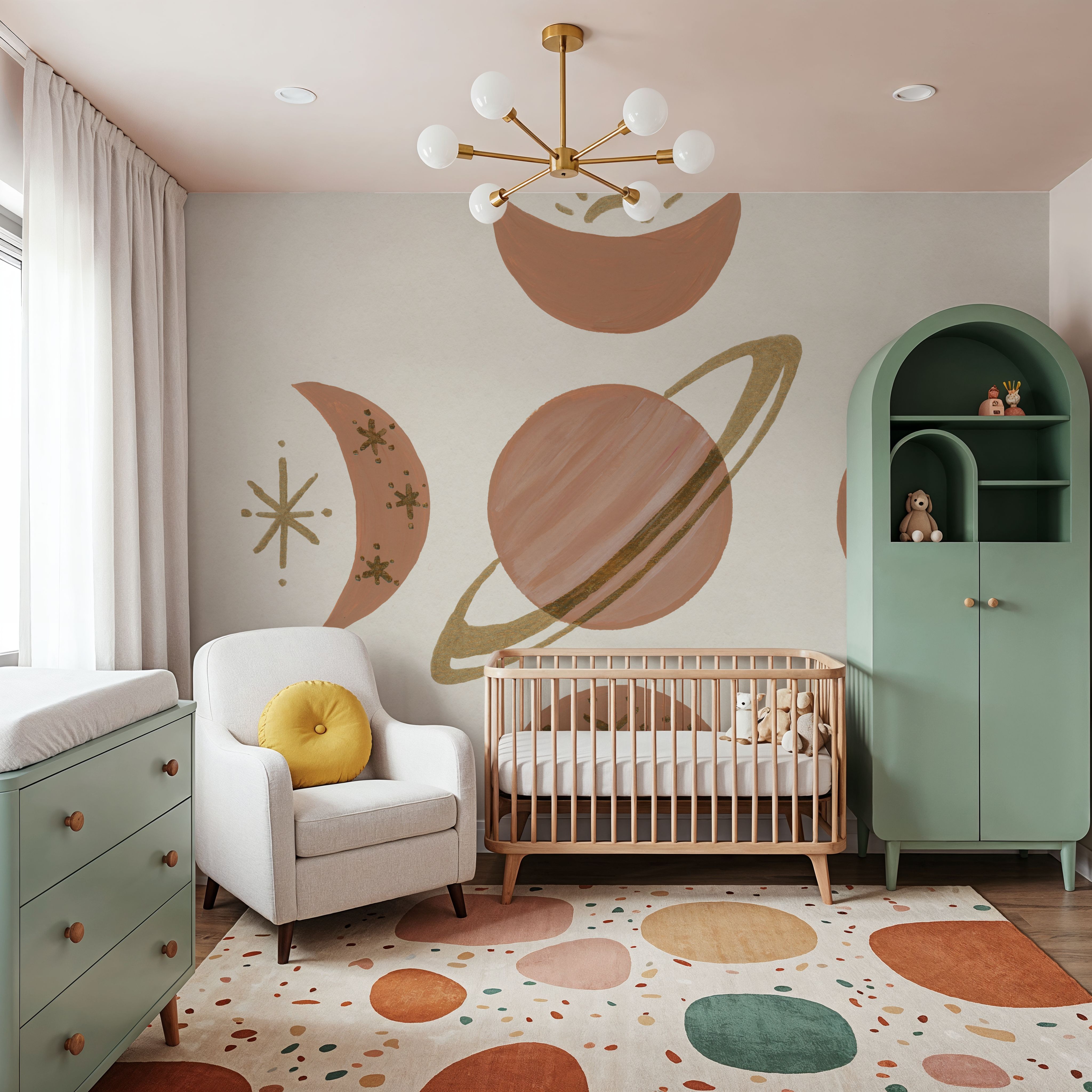 Serene Saturn and Moons