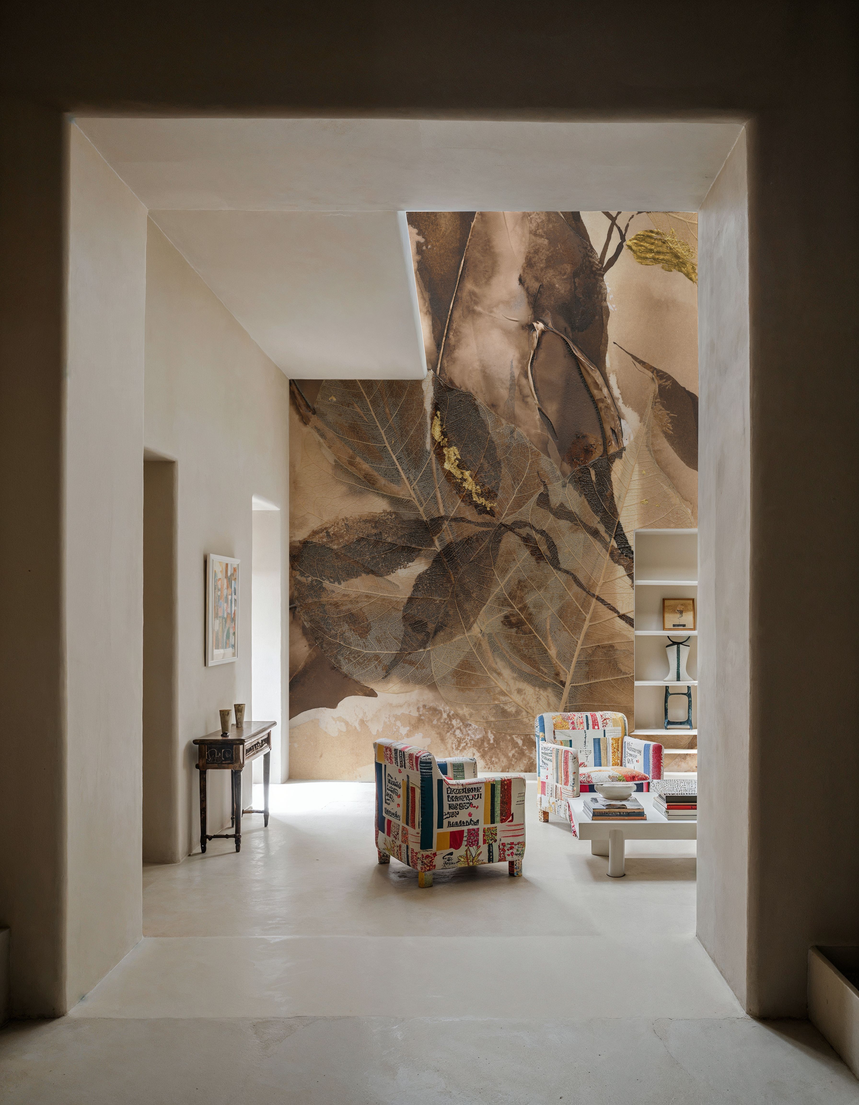 Gilded Leaf Collage II