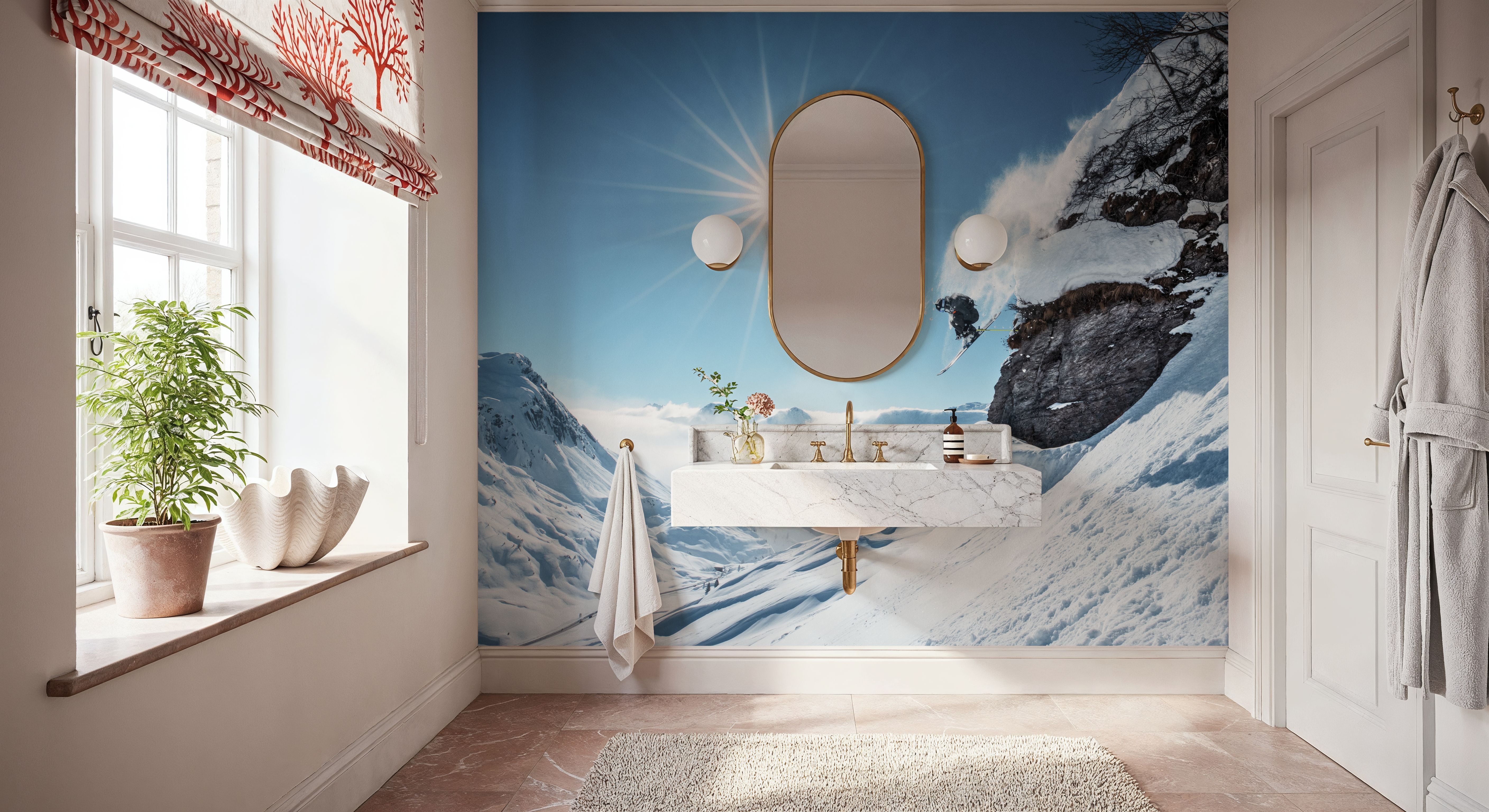 Skiing Dreams, Papel pintado