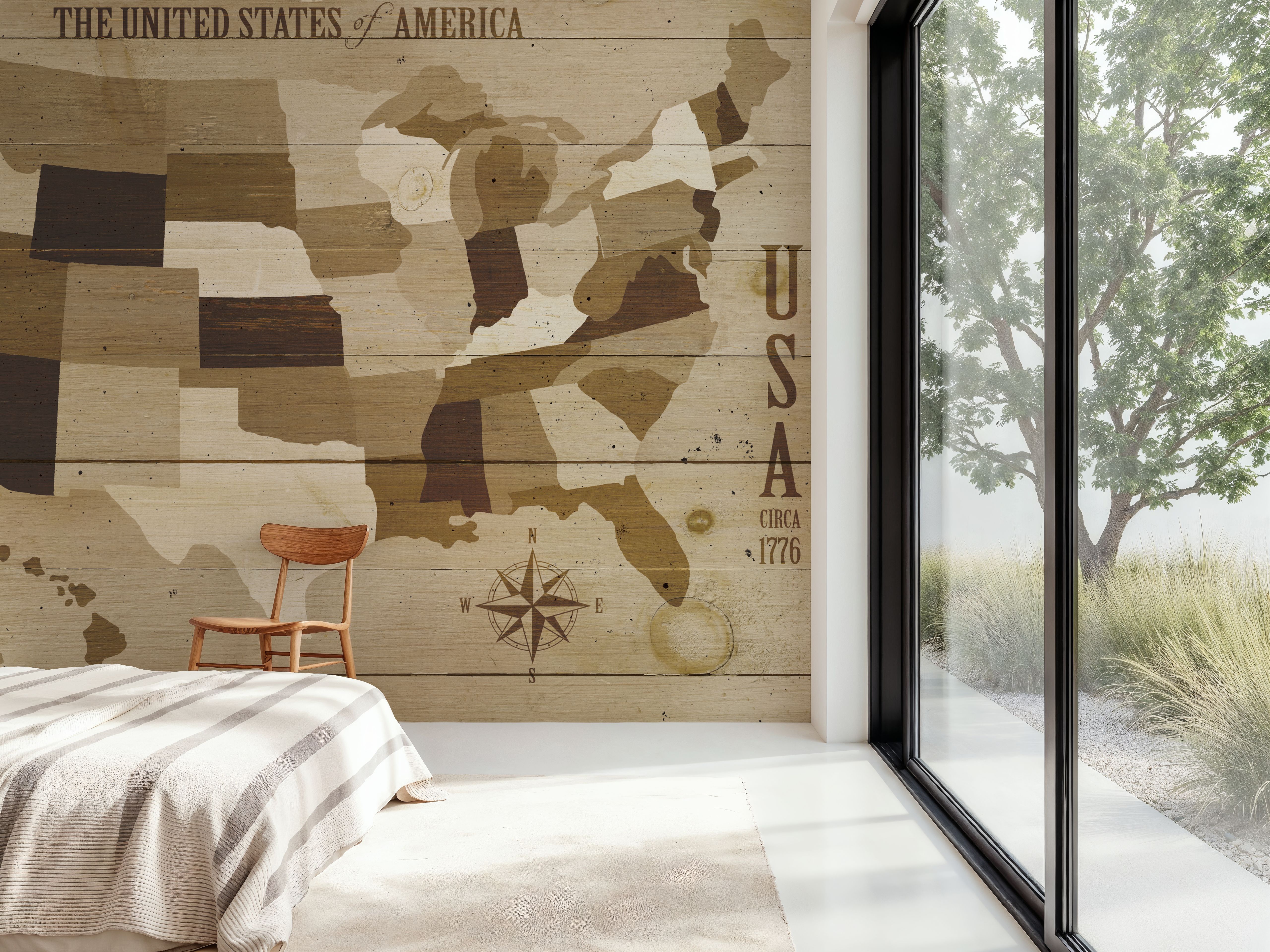 USA Modern Vintage Wood
