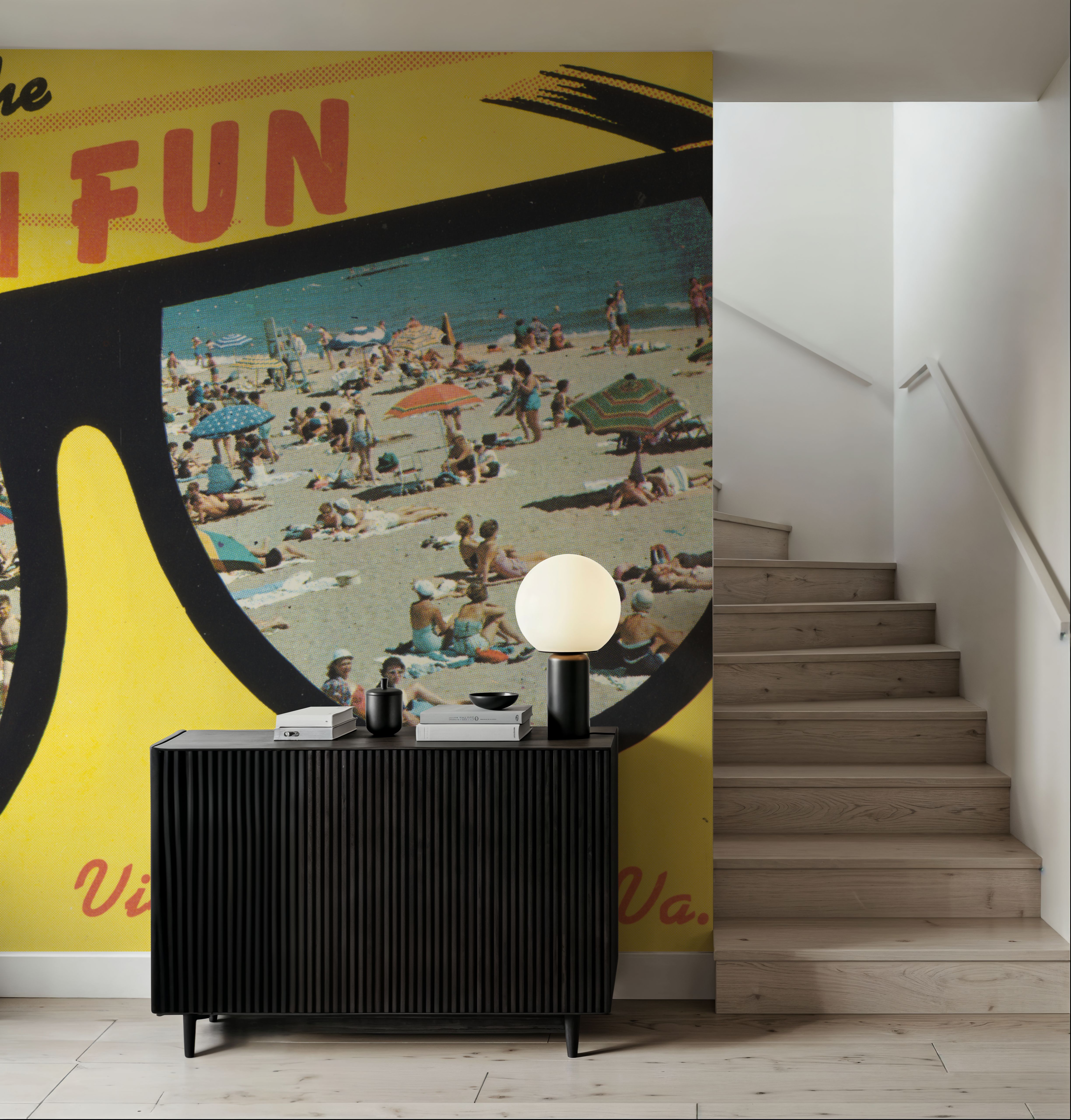 Greetings from the Sun and the Fun - Screenprint Postcard