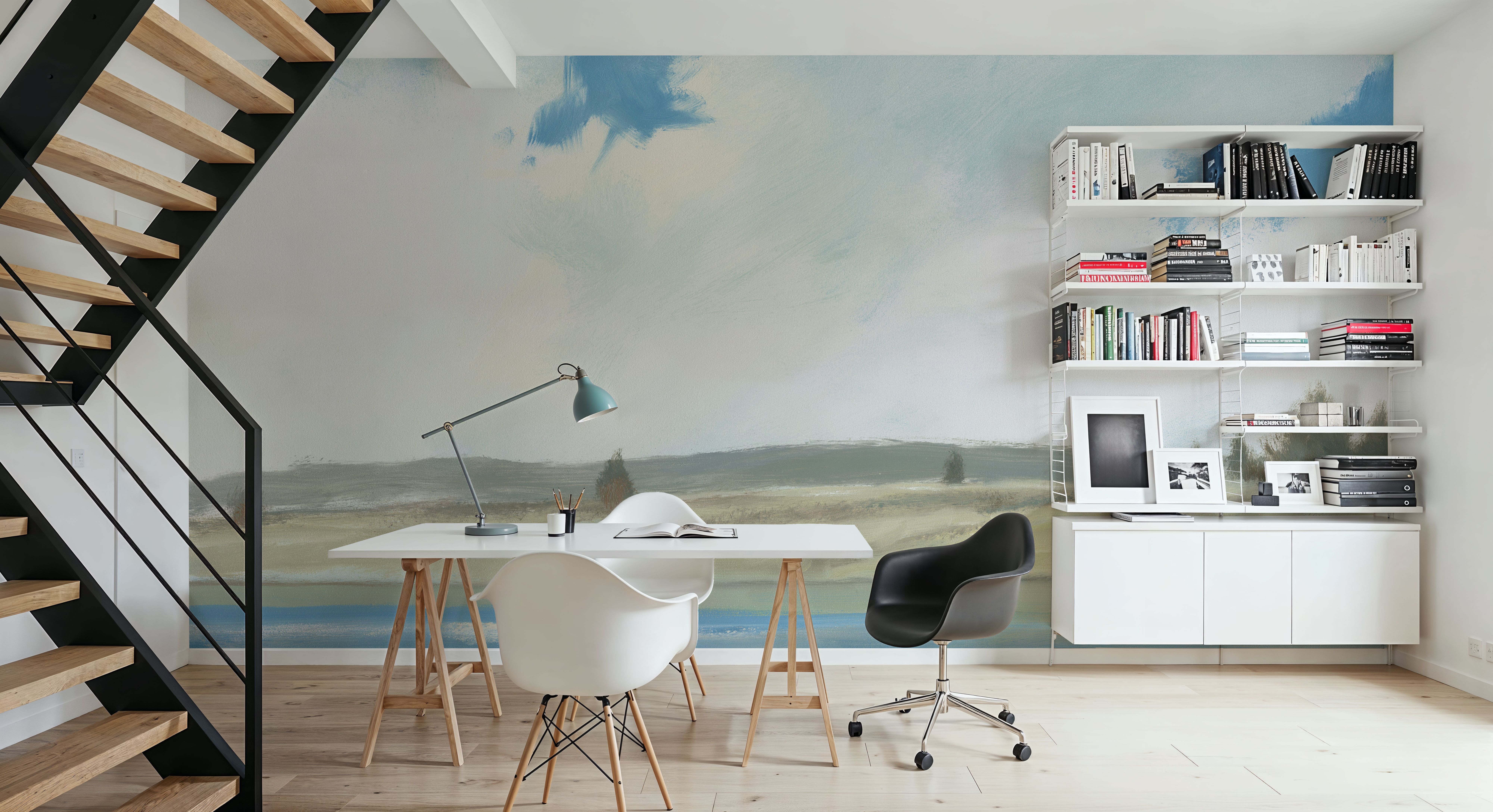 Tranquil River, Behang