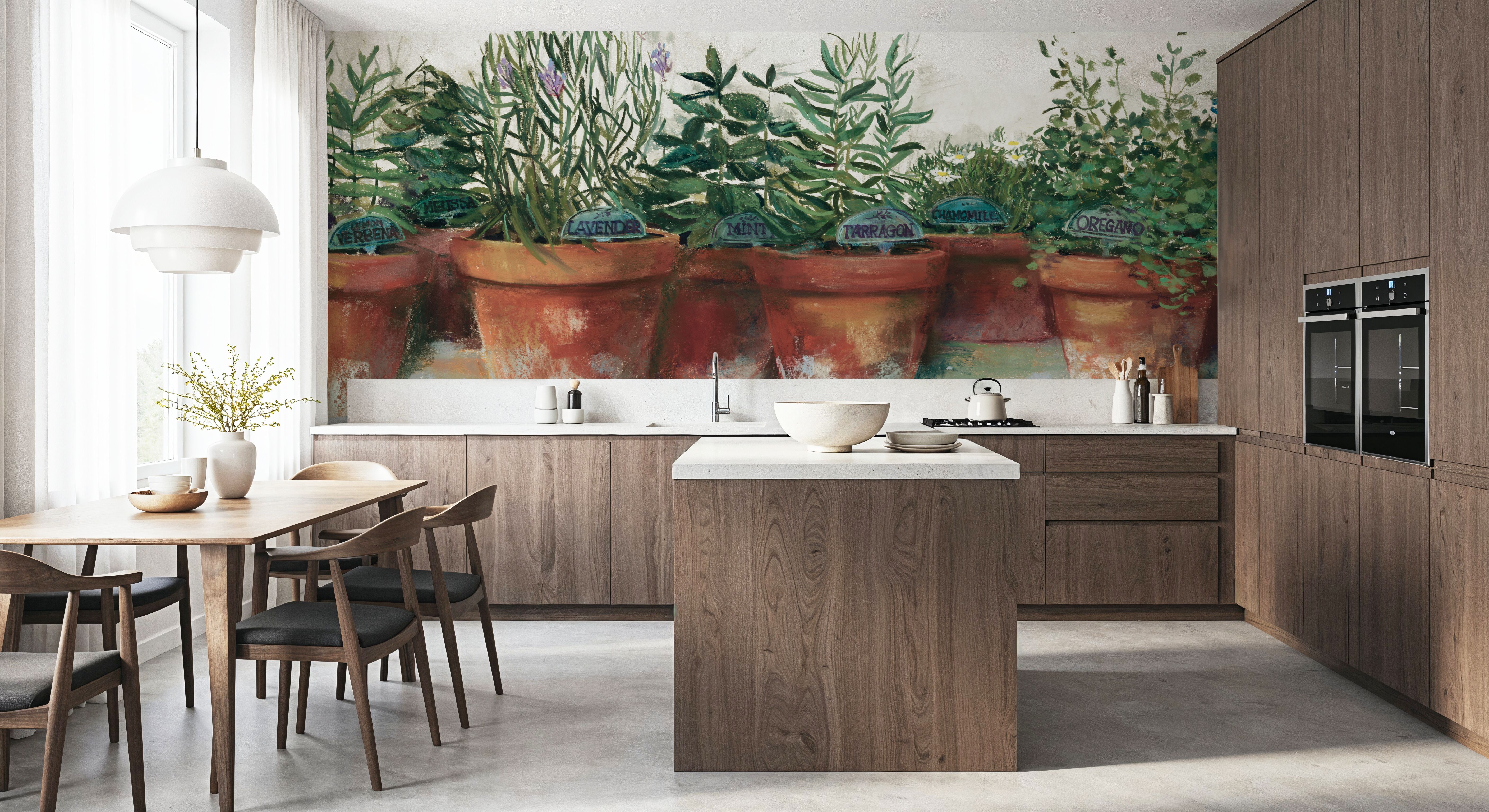 Sage Pots, Wallpaper