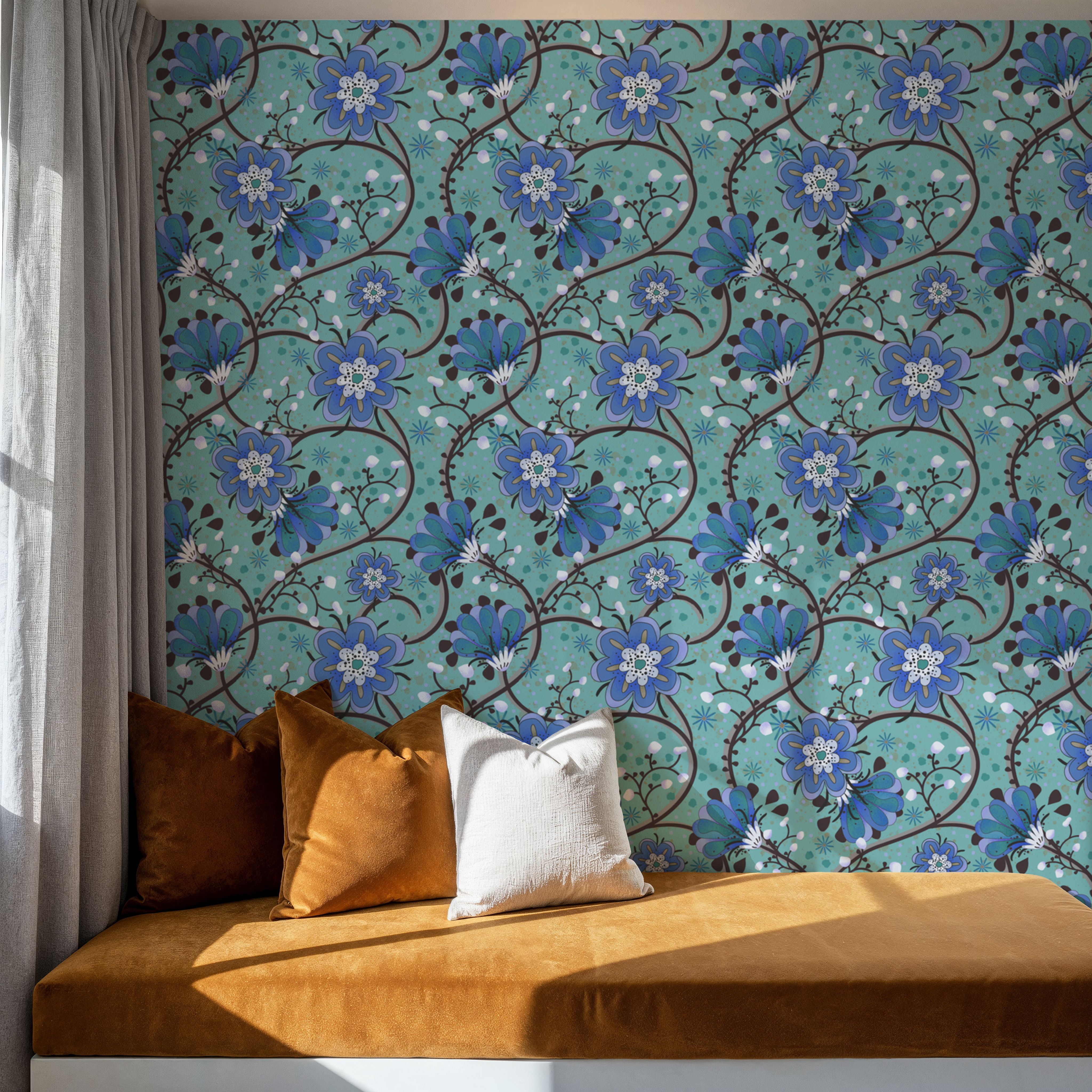 Bohemian Vines, Turqoise