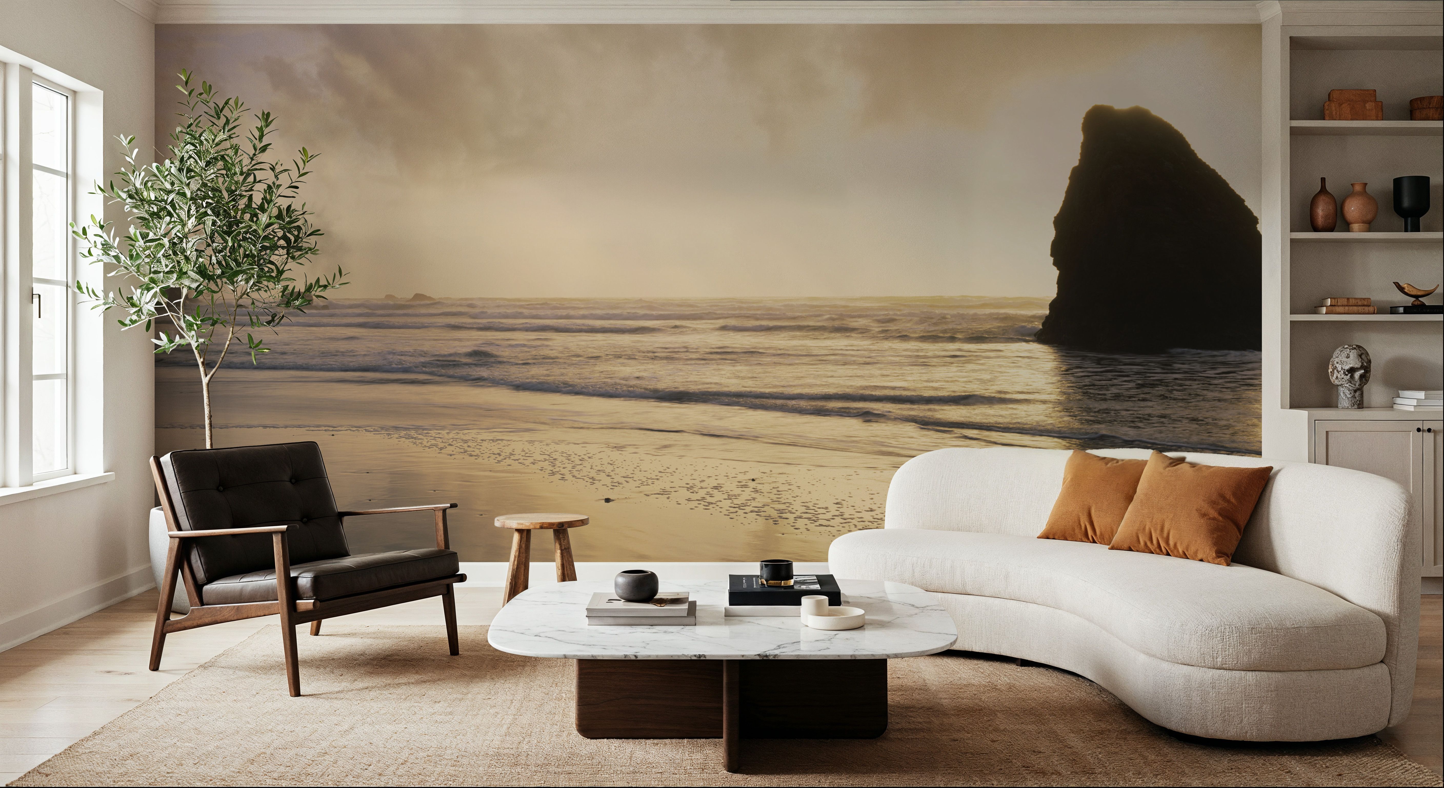 Golden Shore Silhouette