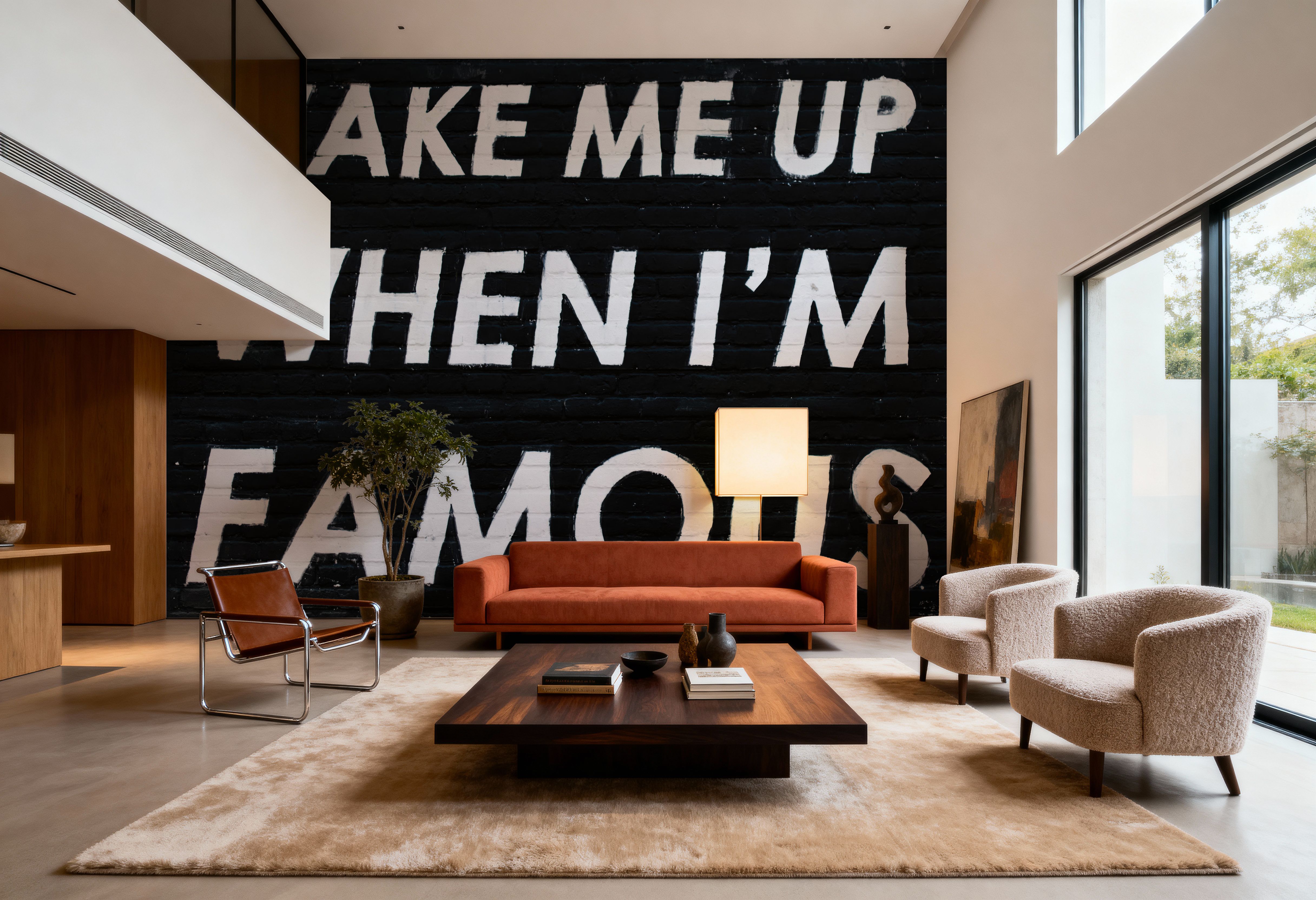 Wake Me When Famous, Papier peint