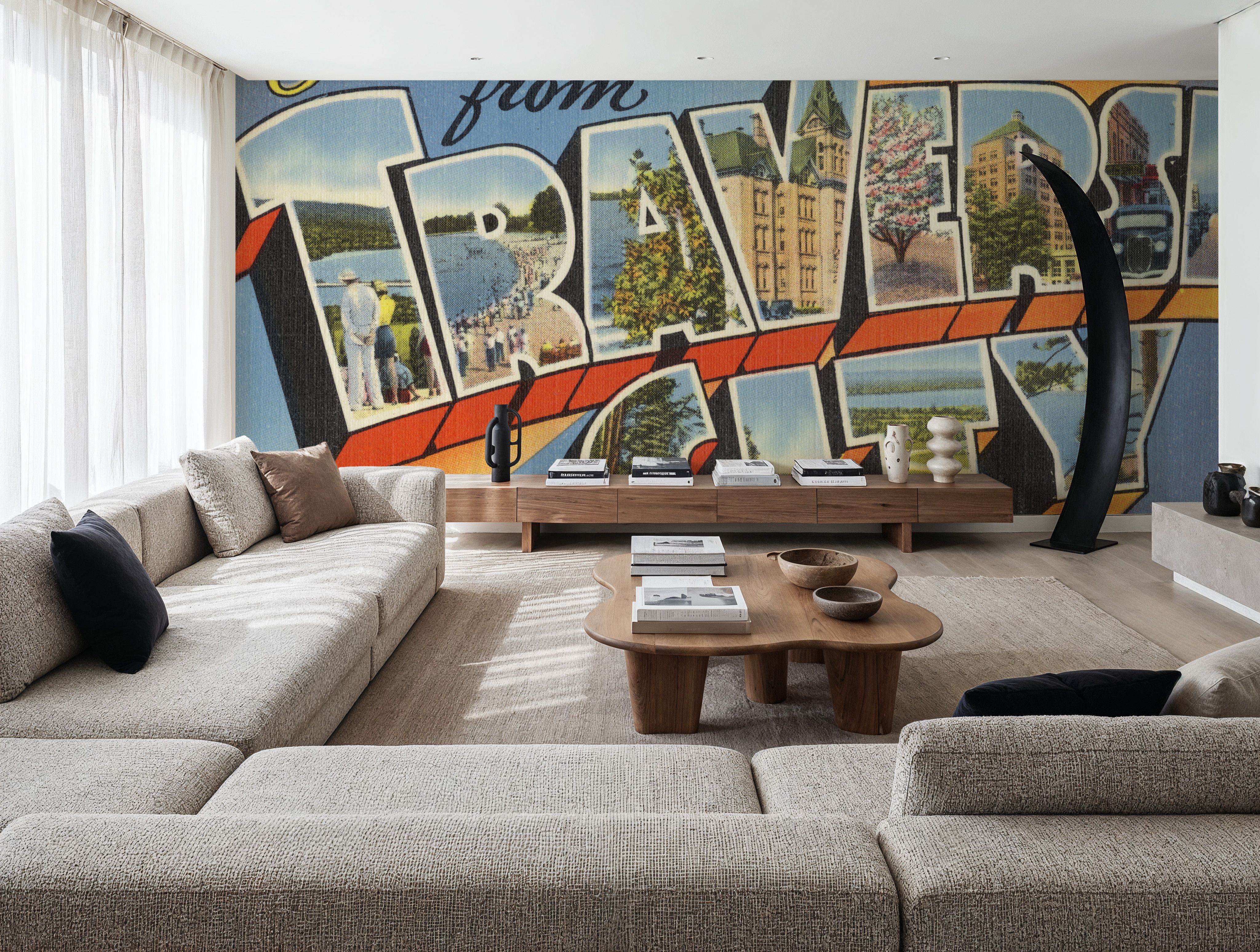 Greetings from Traverse City - Screenprint Postcard