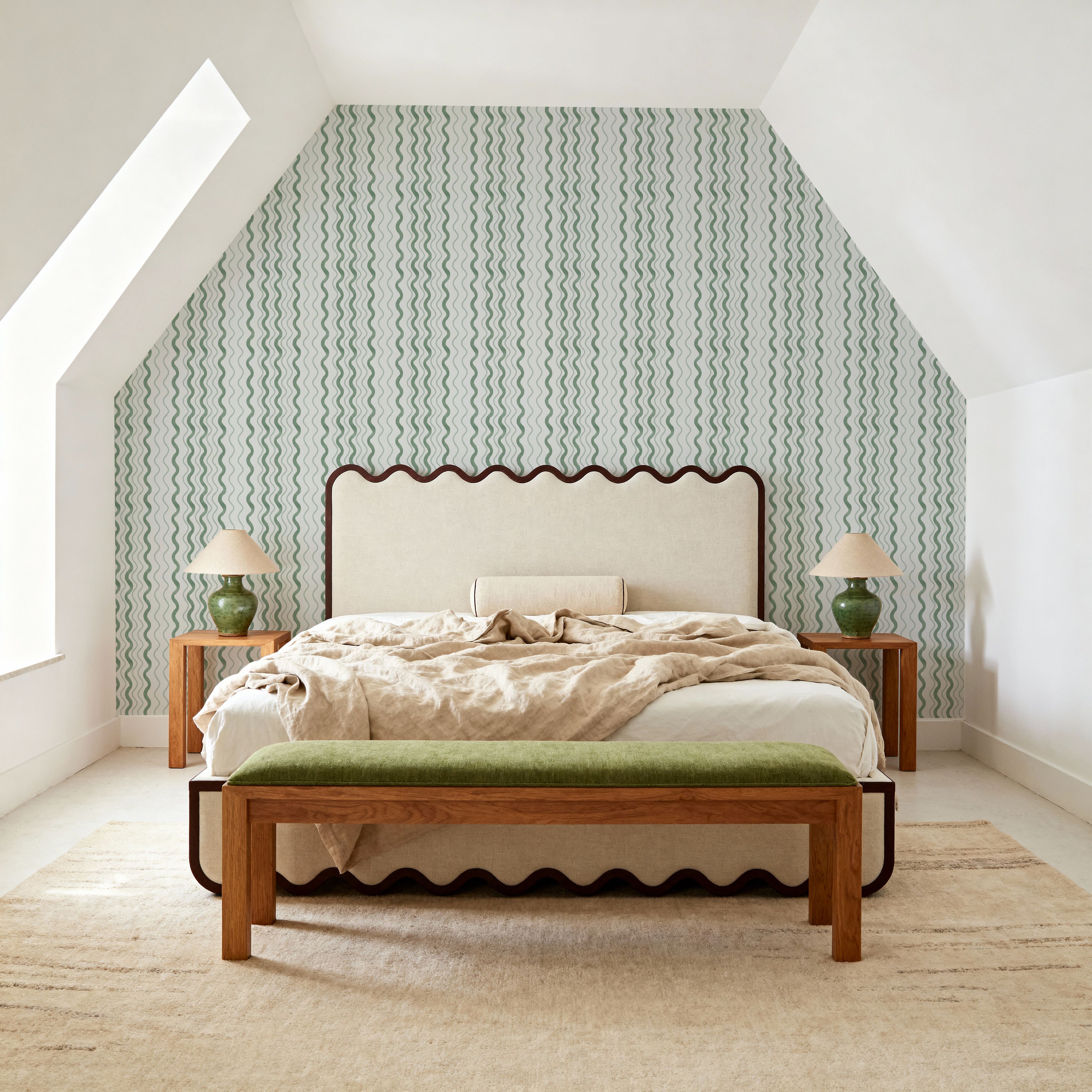 Wavy Stripes, Green