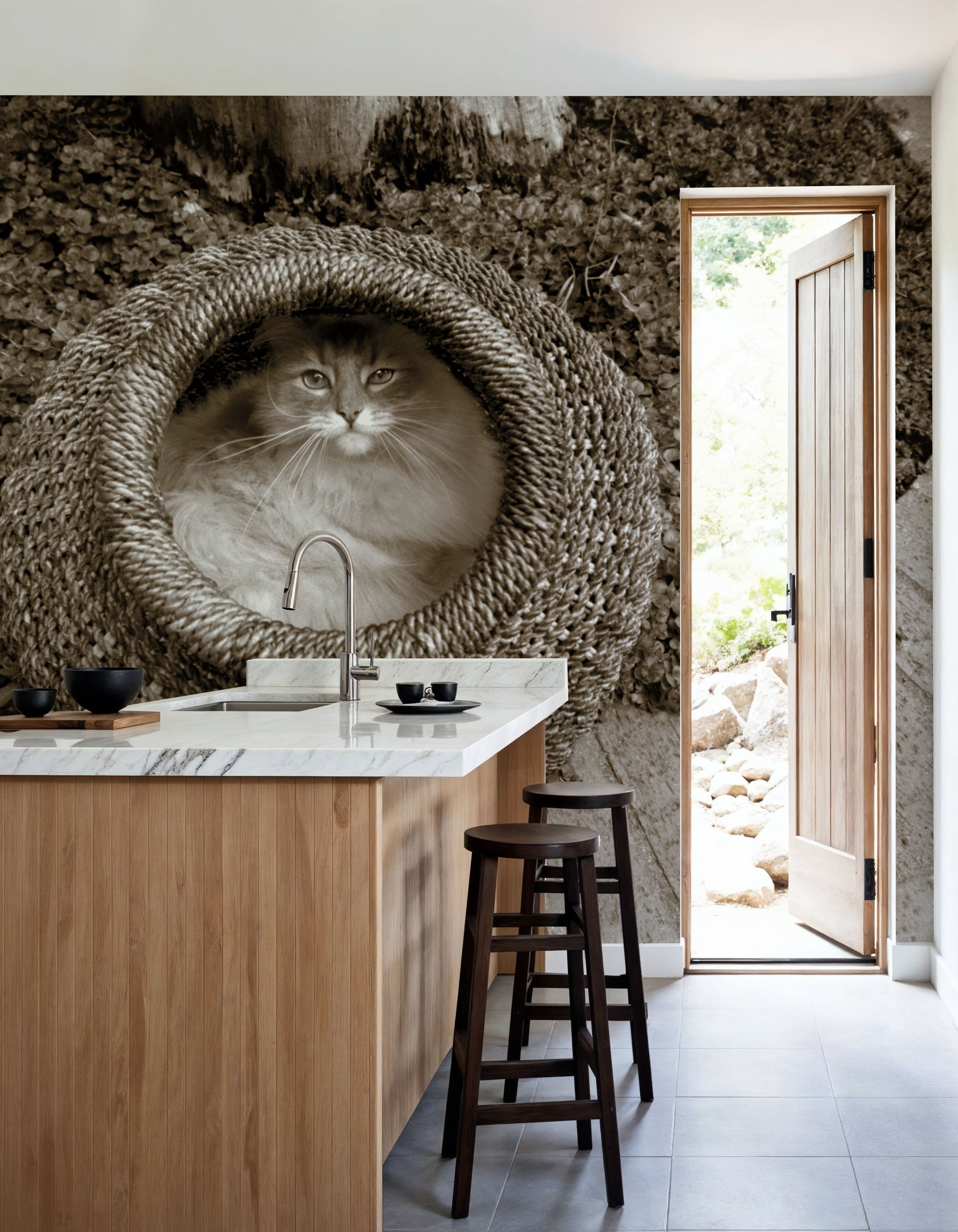 Cat In The Basket