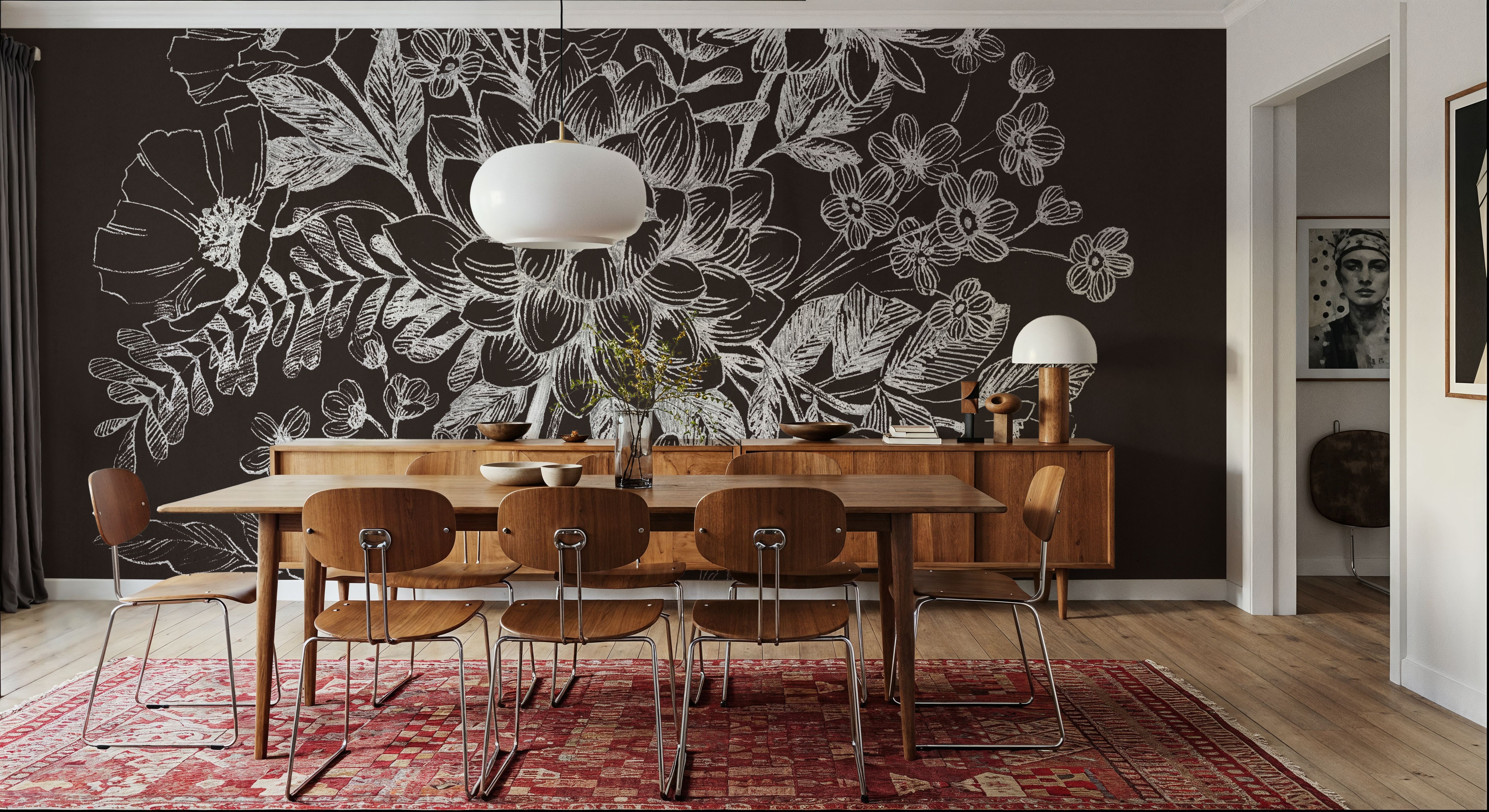 Flora Toile VIII Dark