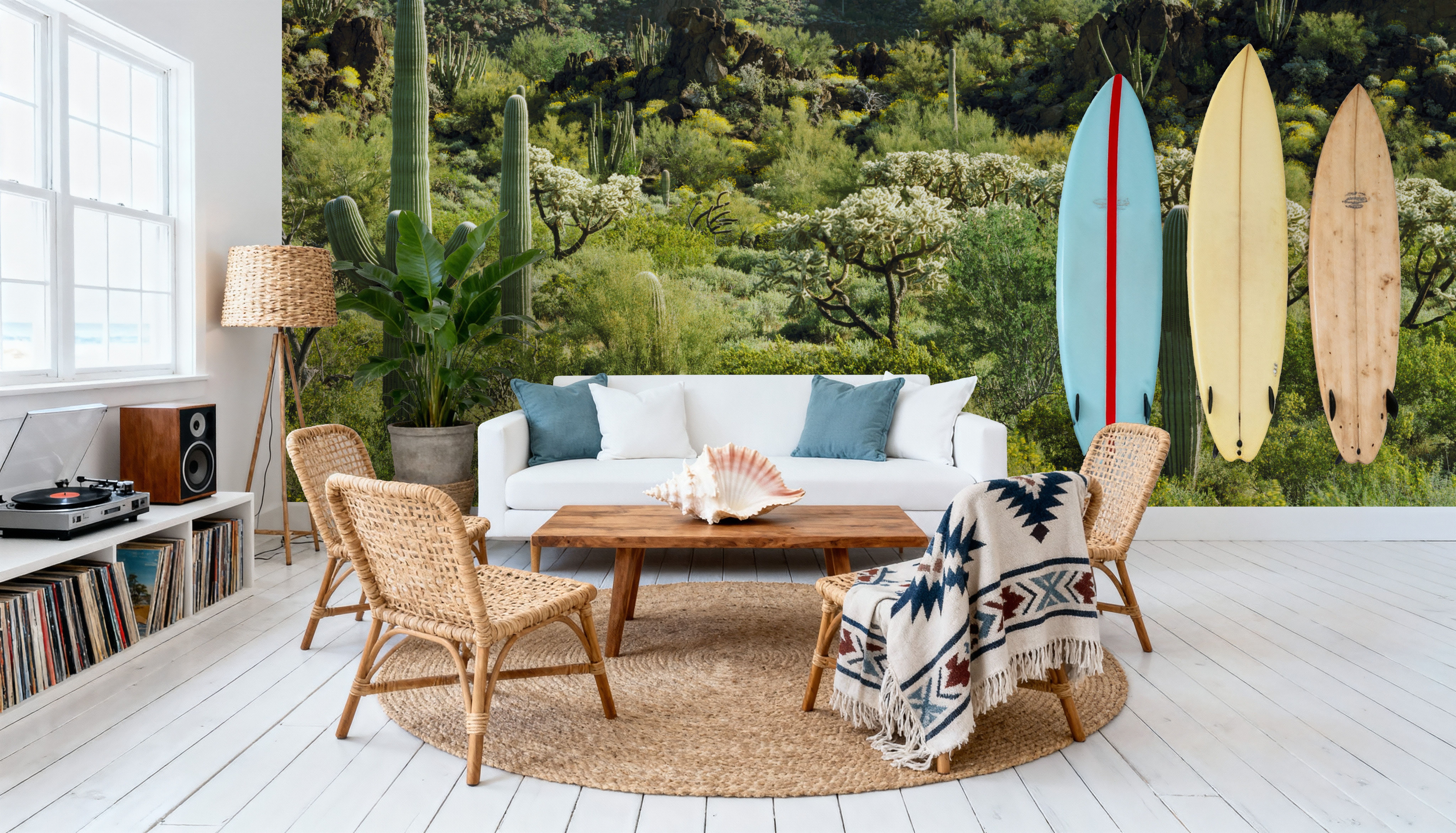 Desert Cactus Bloom, Wallpaper