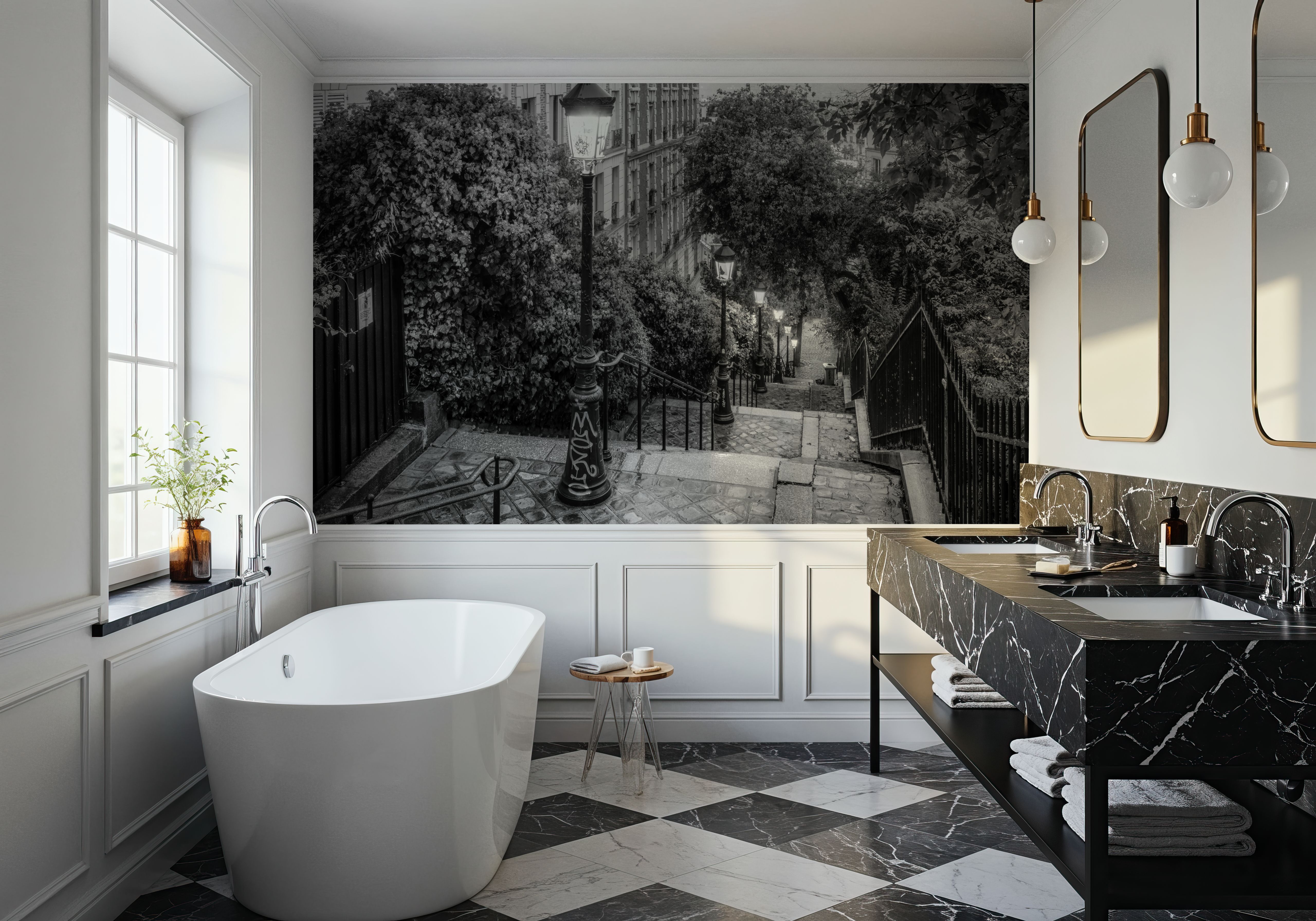 Montmartre At Night, Wallpaper