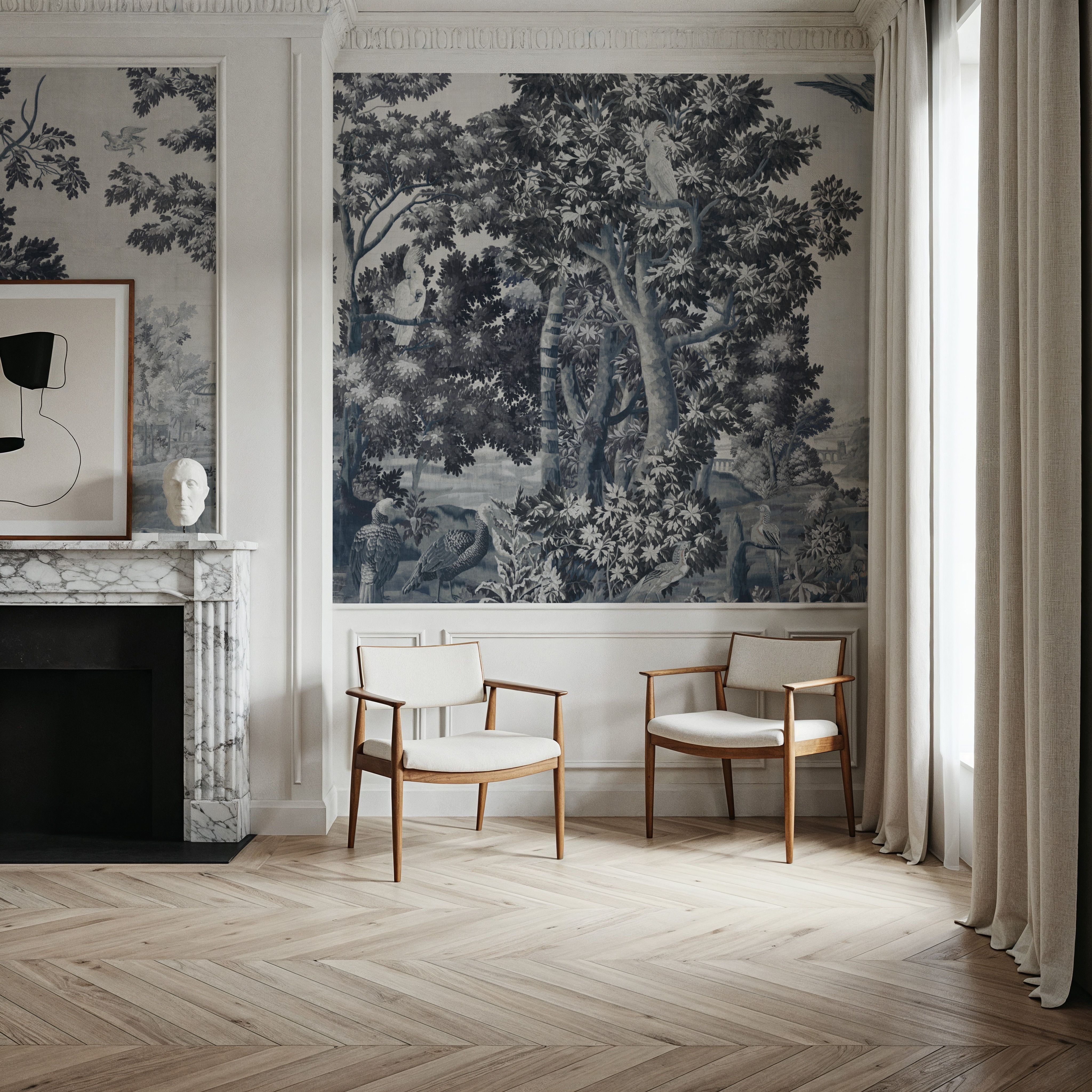 Enchanted Grove Tapestry, Blues